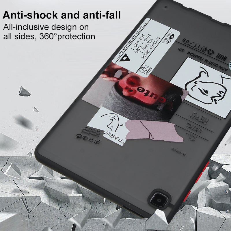 For Samsung Galaxy Tab A7 Lite 8.7-inch T225 / T220 Case Pattern Printing PC+TPU Tablet Anti-drop Cover