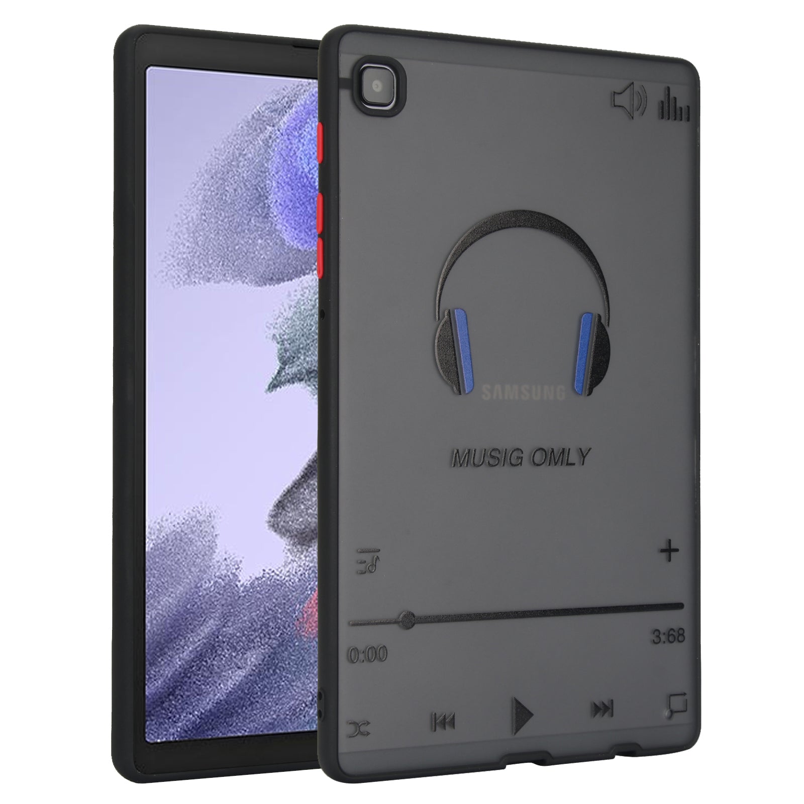 For Samsung Galaxy Tab A7 Lite 8.7-inch T225 / T220 Case Pattern Printing PC+TPU Tablet Anti-drop Cover