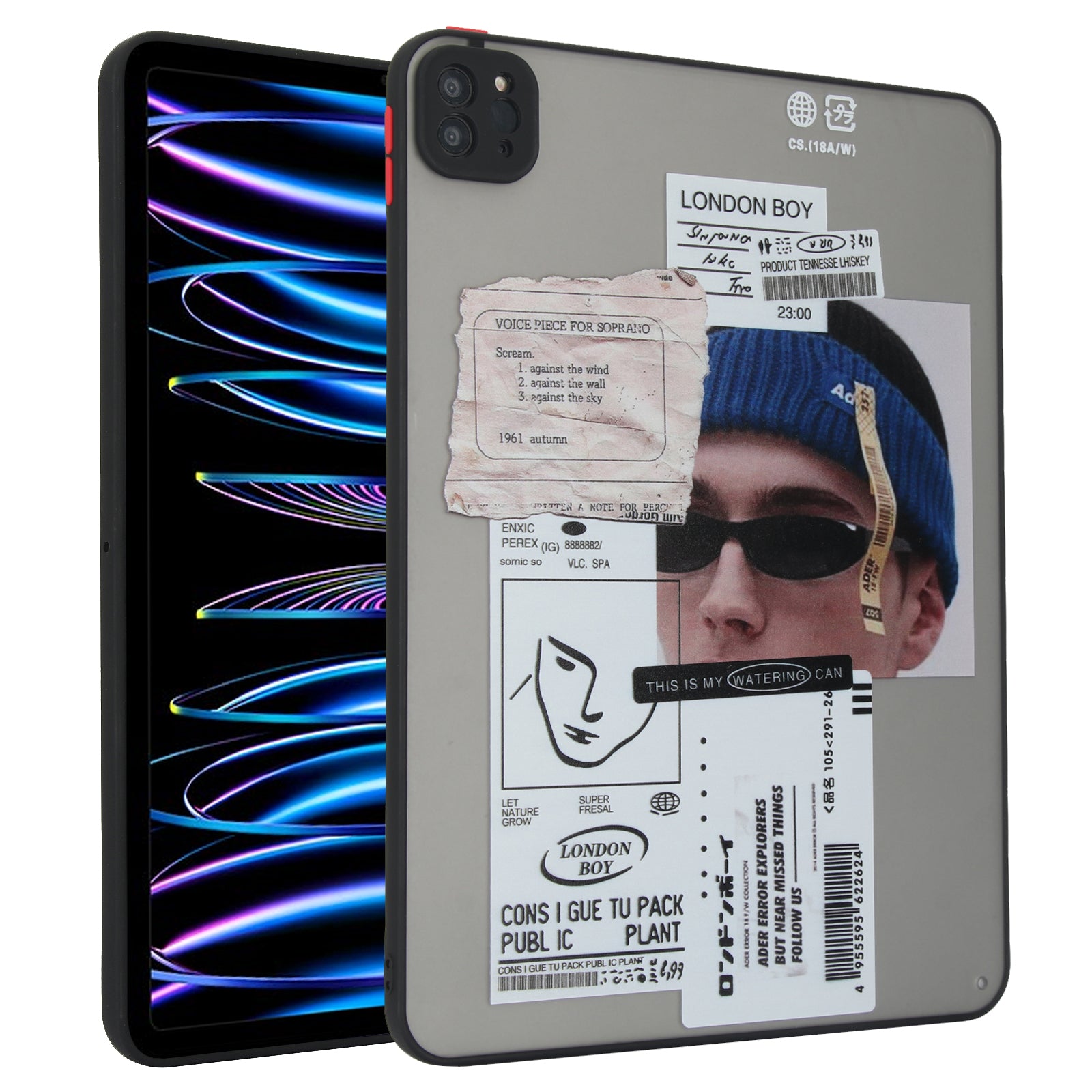 For iPad Pro 11 (2022) / (2021) / (2020) Case Pattern Printing PC+TPU Anti-scratch Tablet Cover