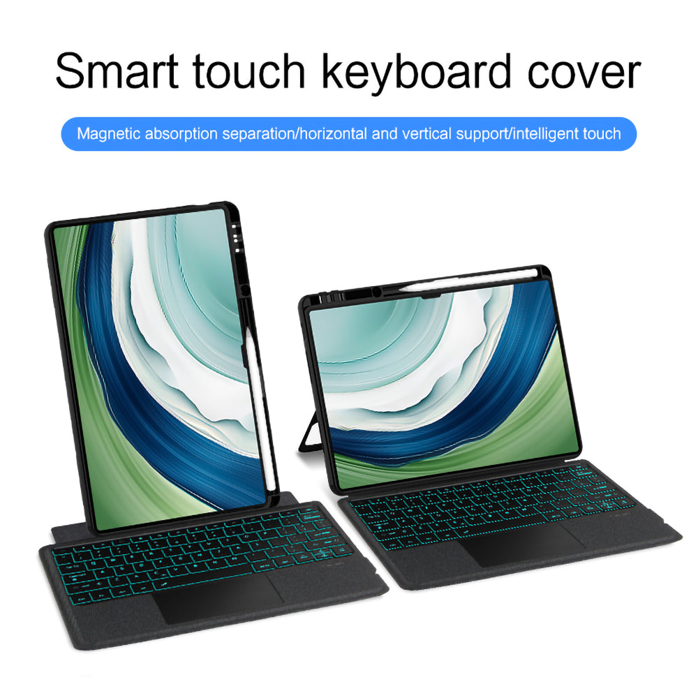 For Huawei MatePad Pro 13.2 Leather Case + Detachable Wireless Bluetooth Keyboard with Backlight