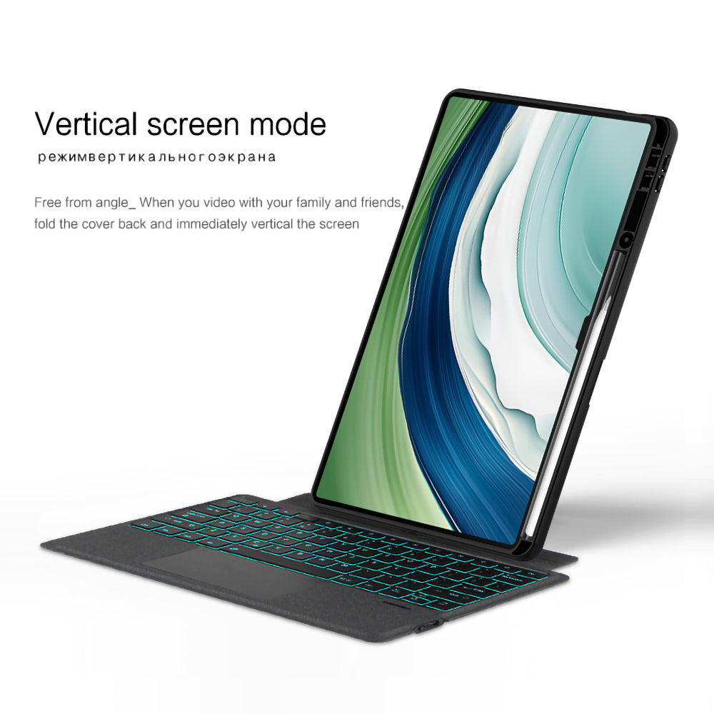 For Huawei MatePad Pro 13.2 Leather Case + Detachable Wireless Bluetooth Keyboard with Backlight