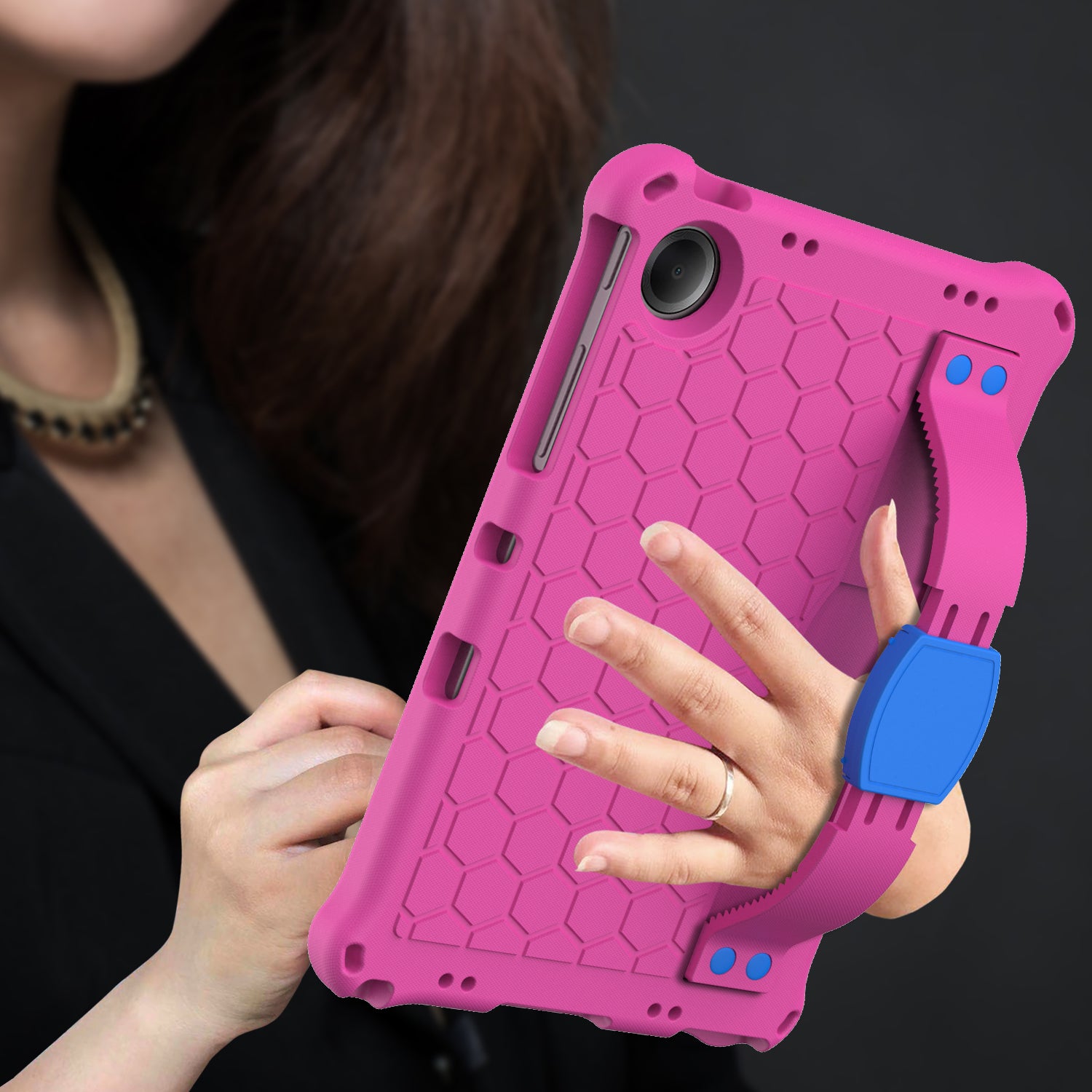For Xiaomi Redmi Pad SE Case Honeycomb Texture Kickstand EVA Protective Cover