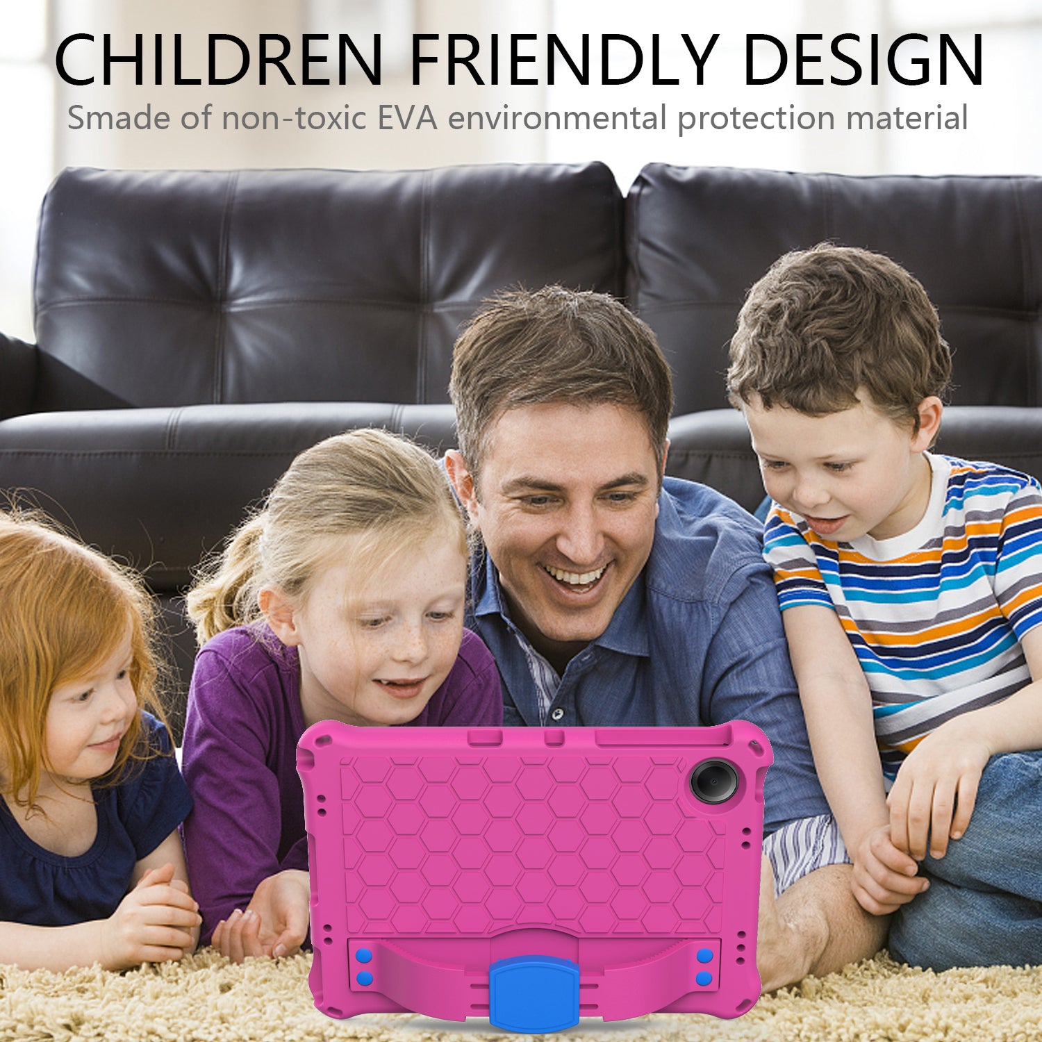 For Xiaomi Redmi Pad SE Case Honeycomb Texture Kickstand EVA Protective Cover