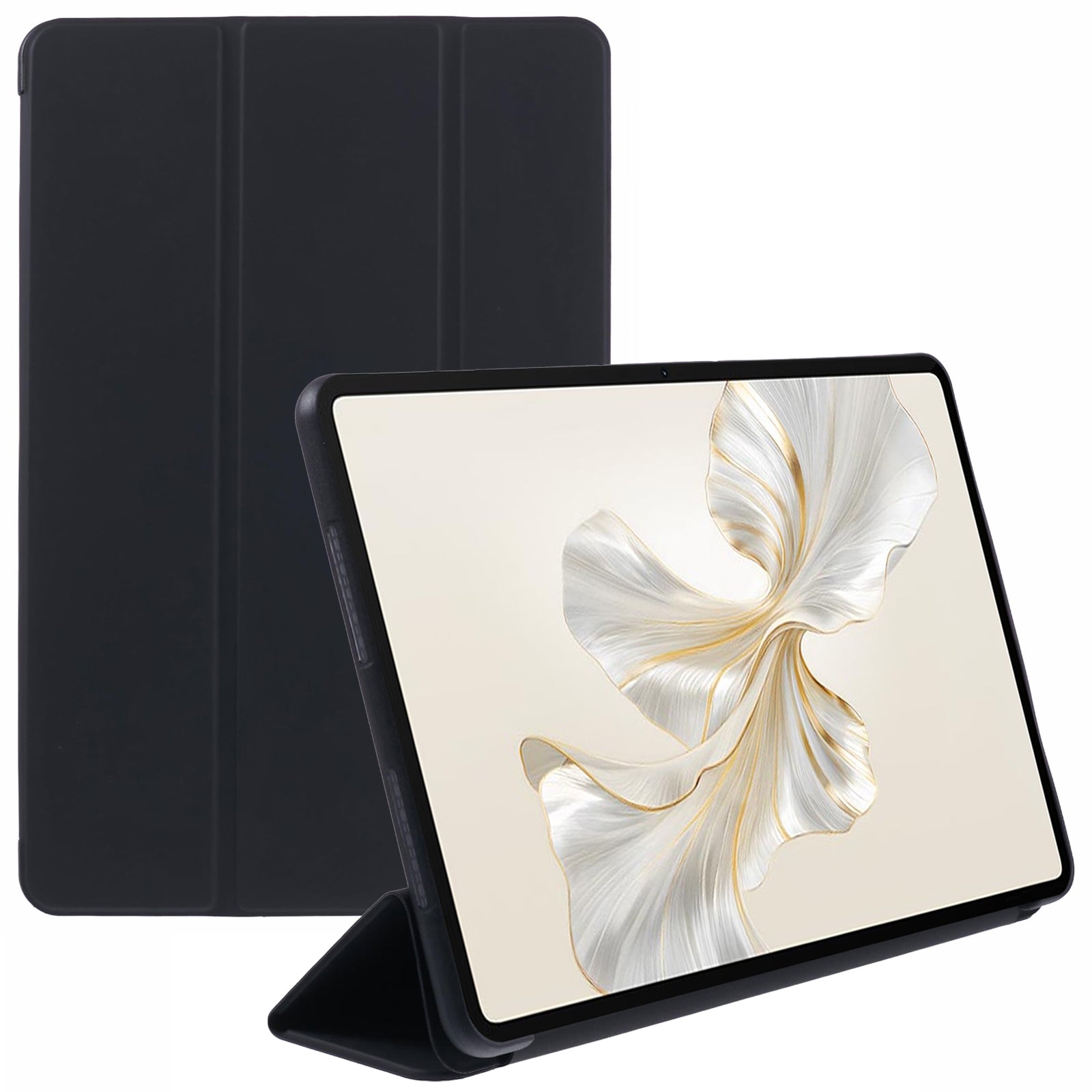 For Honor Pad 9 Case Anti-Scratch PU+Silicone Tri-fold Stand Tablet Cover