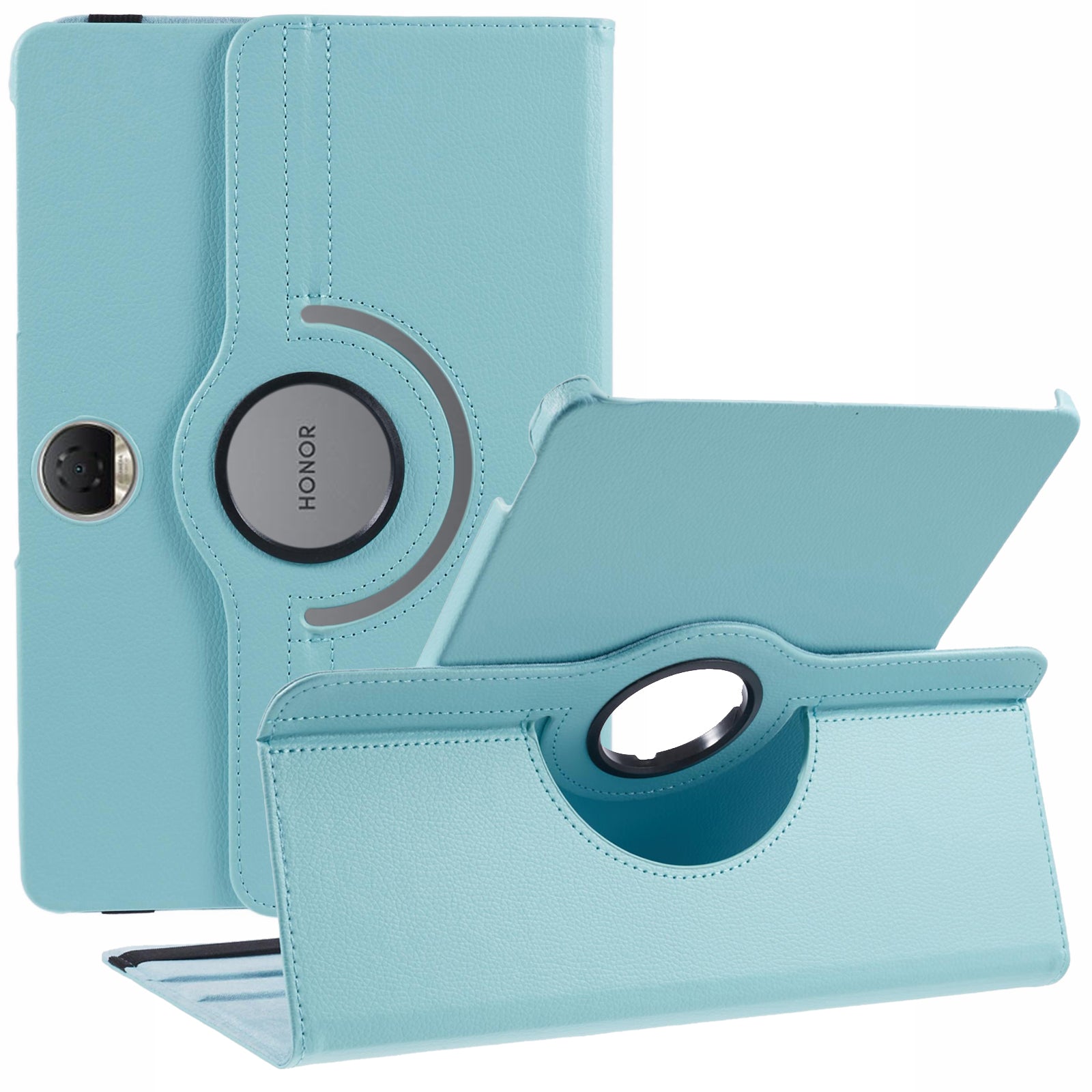 For Honor Pad 9 Case Scratch-resistant PU Leather Tablet Cover with Rotating Stand