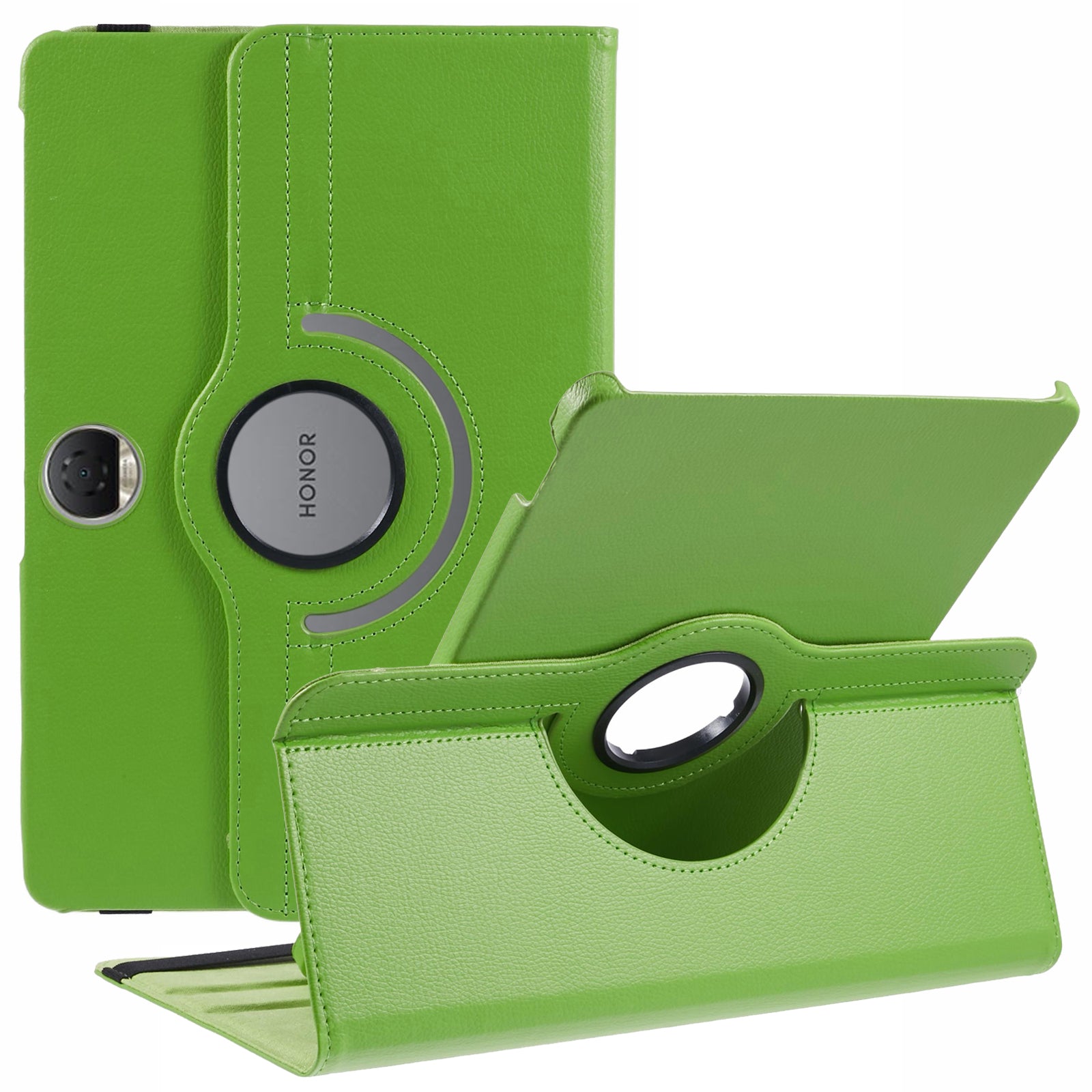 For Honor Pad 9 Case Scratch-resistant PU Leather Tablet Cover with Rotating Stand