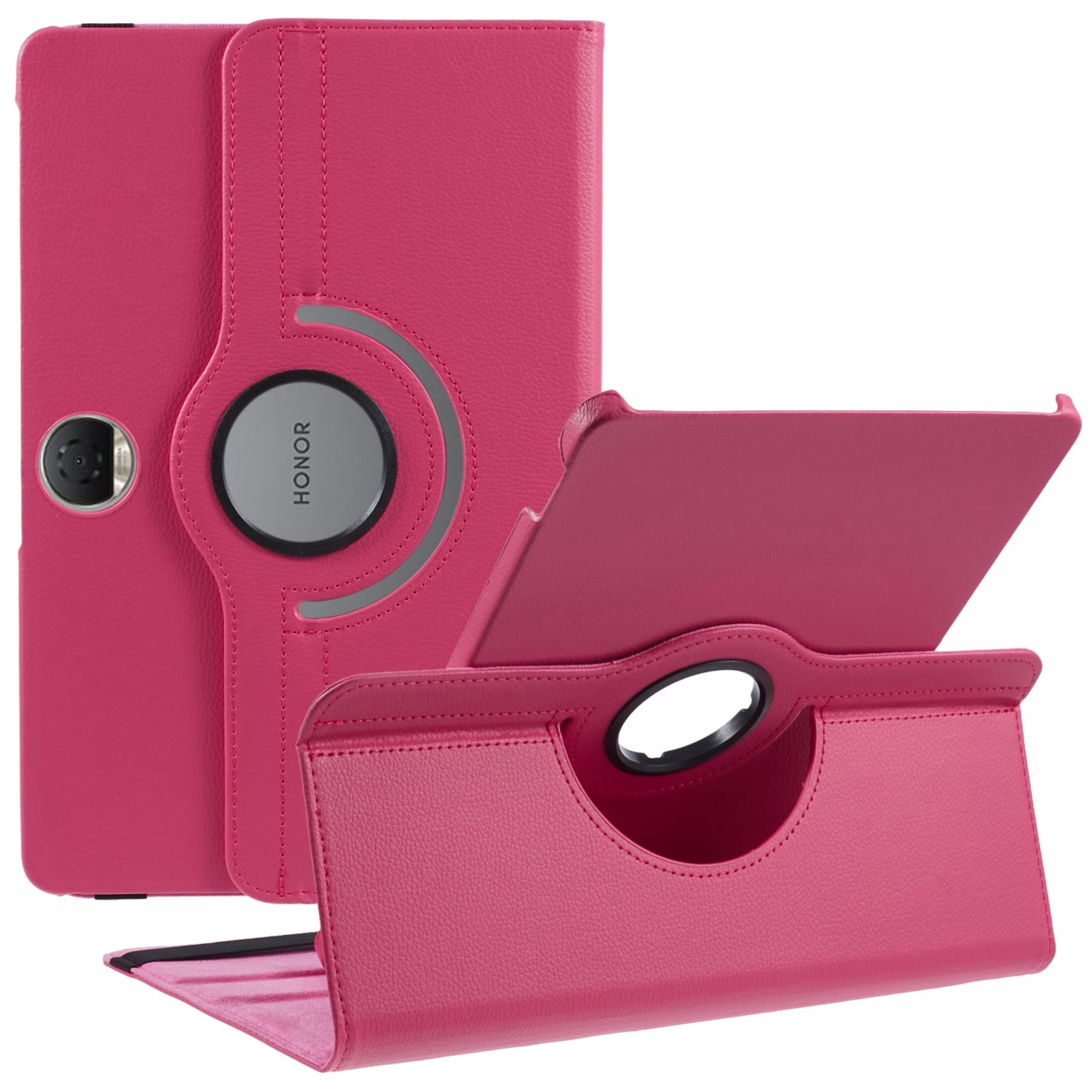 For Honor Pad 9 Case Scratch-resistant PU Leather Tablet Cover with Rotating Stand