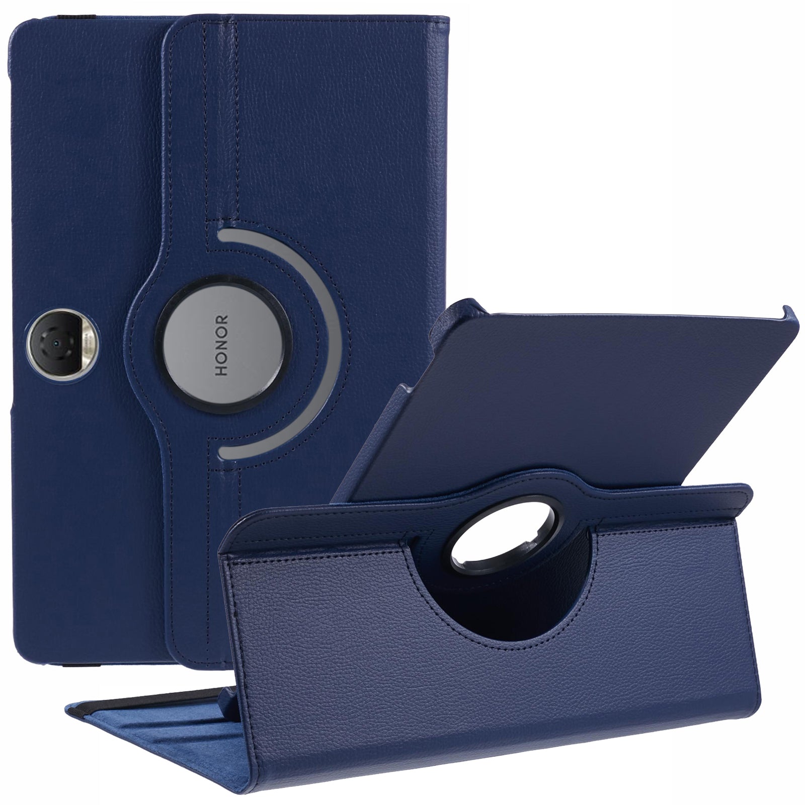 For Honor Pad 9 Case Scratch-resistant PU Leather Tablet Cover with Rotating Stand