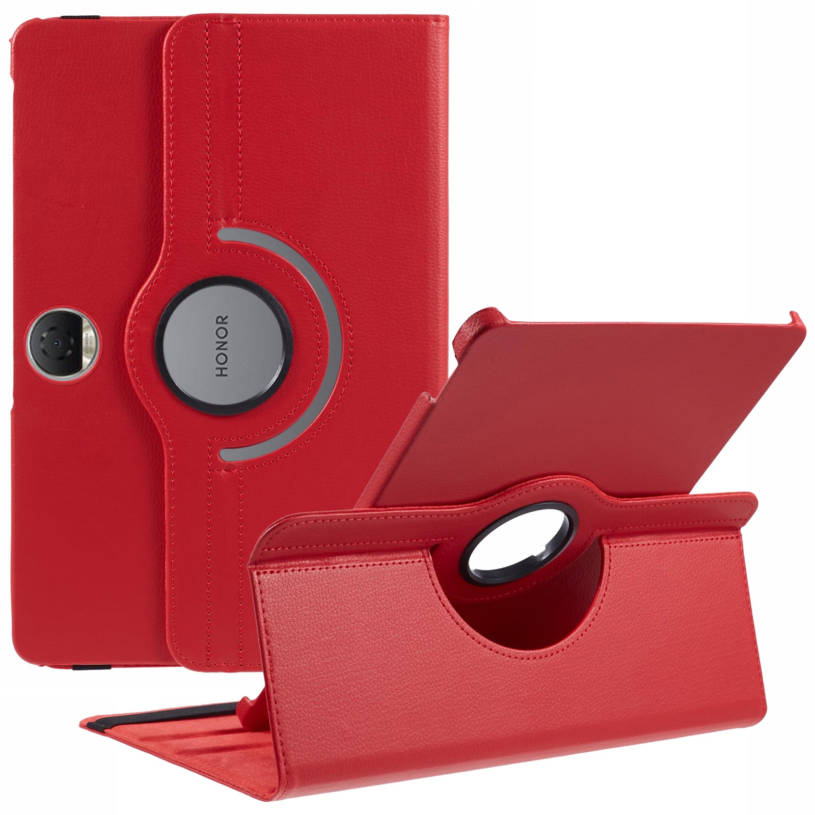 For Honor Pad 9 Case Scratch-resistant PU Leather Tablet Cover with Rotating Stand