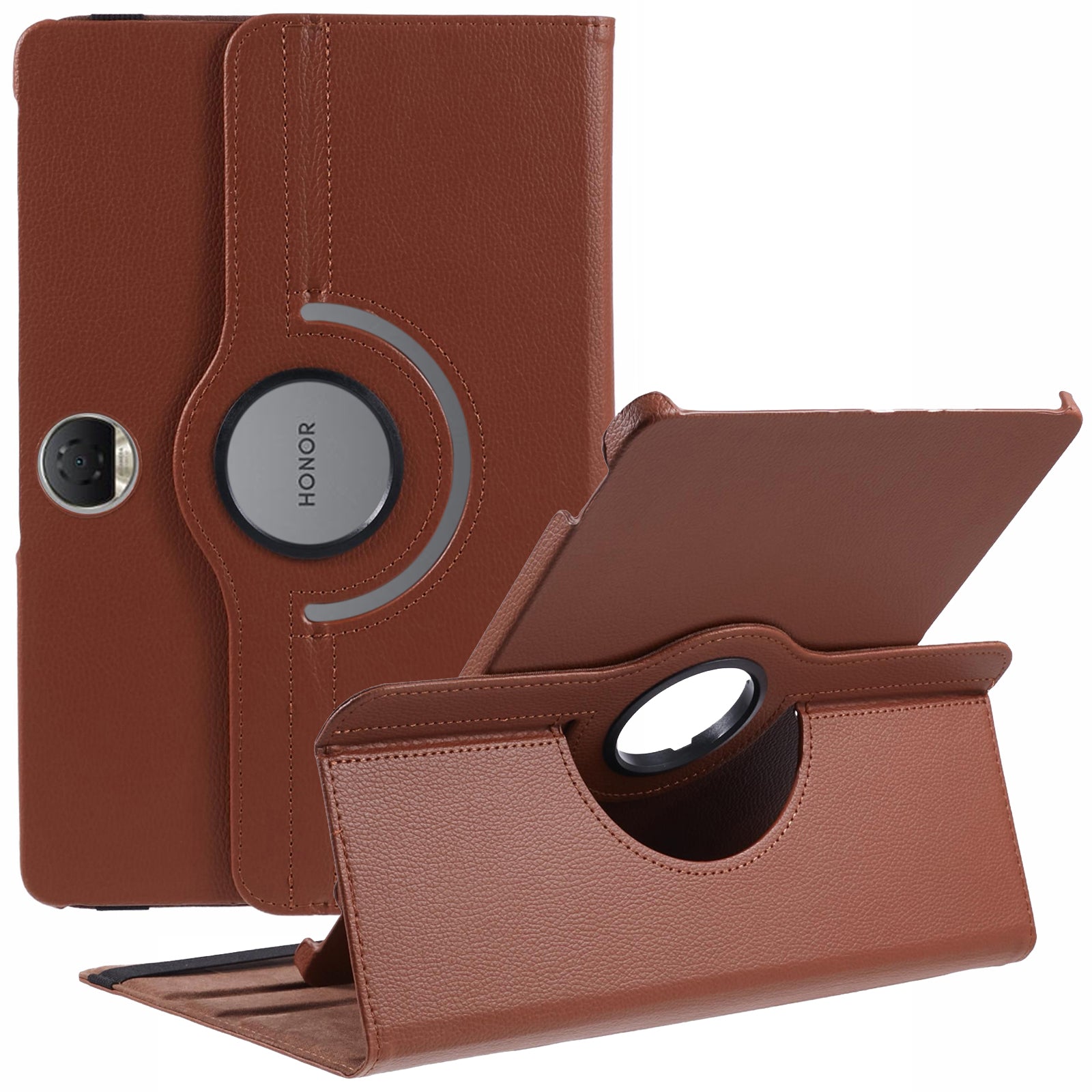 For Honor Pad 9 Case Scratch-resistant PU Leather Tablet Cover with Rotating Stand
