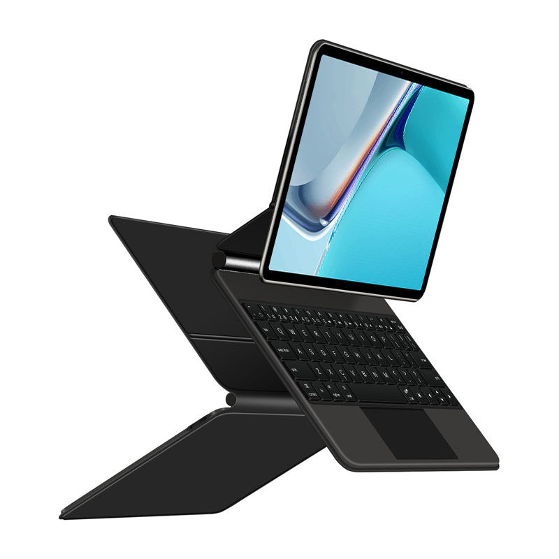 For Huawei MatePad 11 (2021) Leather Case Magnetic Wireless Bluetooth Keyboard with Backlit