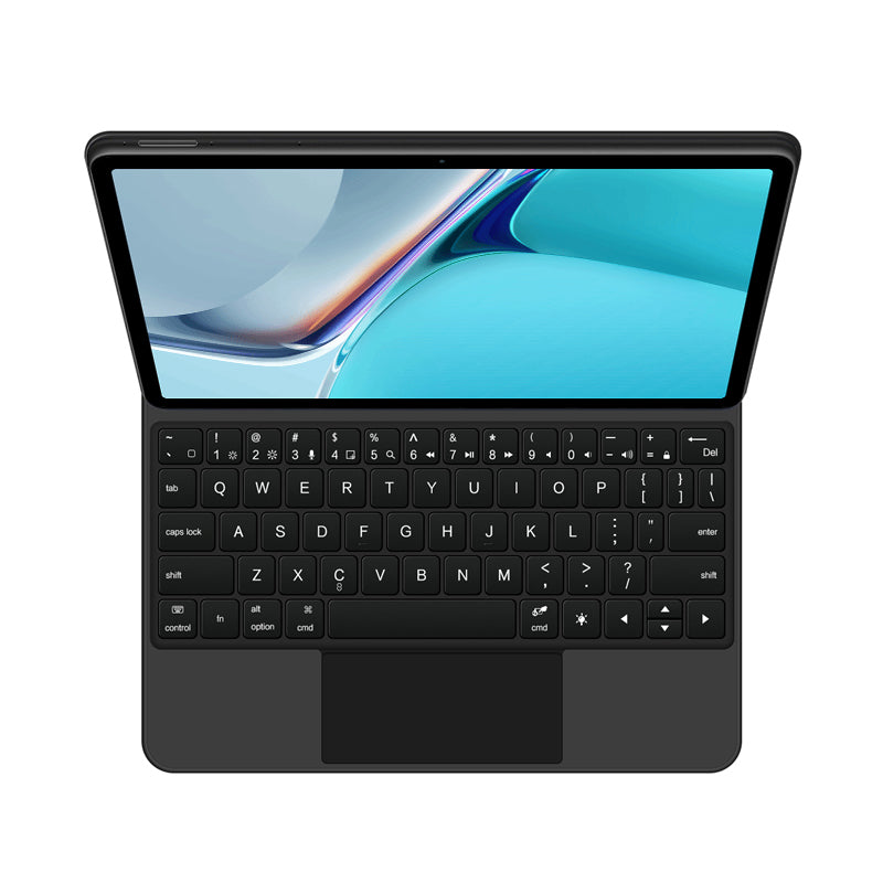 For Huawei MatePad 11 (2021) Leather Case Magnetic Wireless Bluetooth Keyboard with Backlit