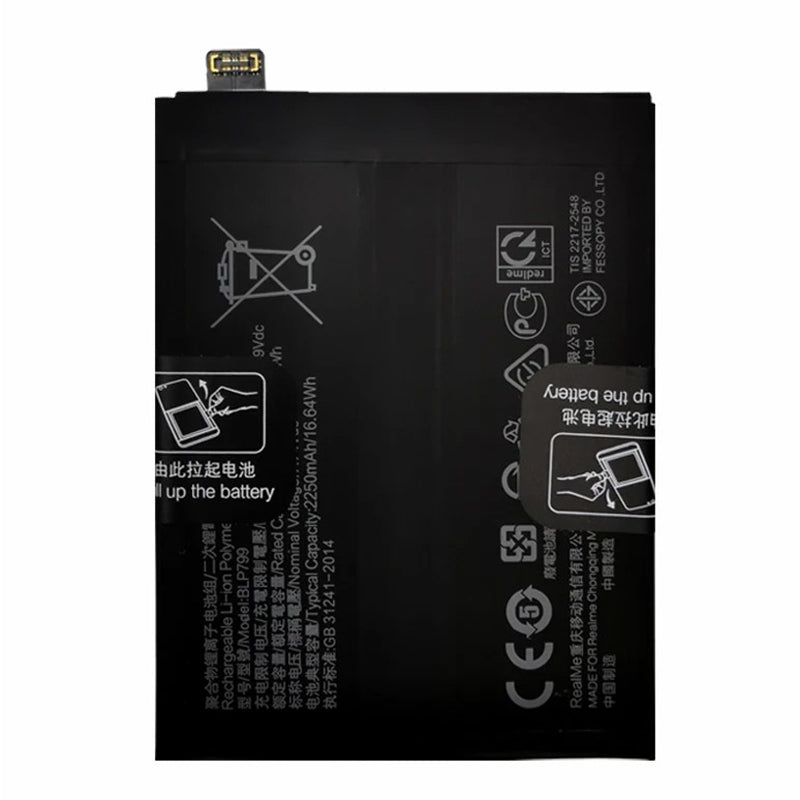 For Realme 7 Pro / X7 Pro 3.70V 4500mAh Li-ion Polymer Battery Assembly Part (Encode: BLP799)