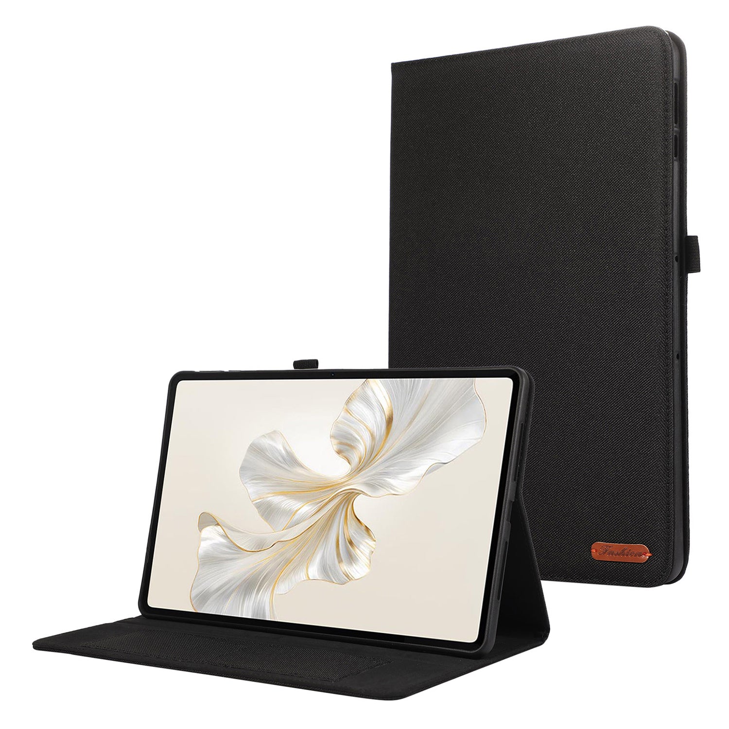 For Honor Pad 9 Leather Case Cloth Texture Tablet Cover Stand with Card Holder