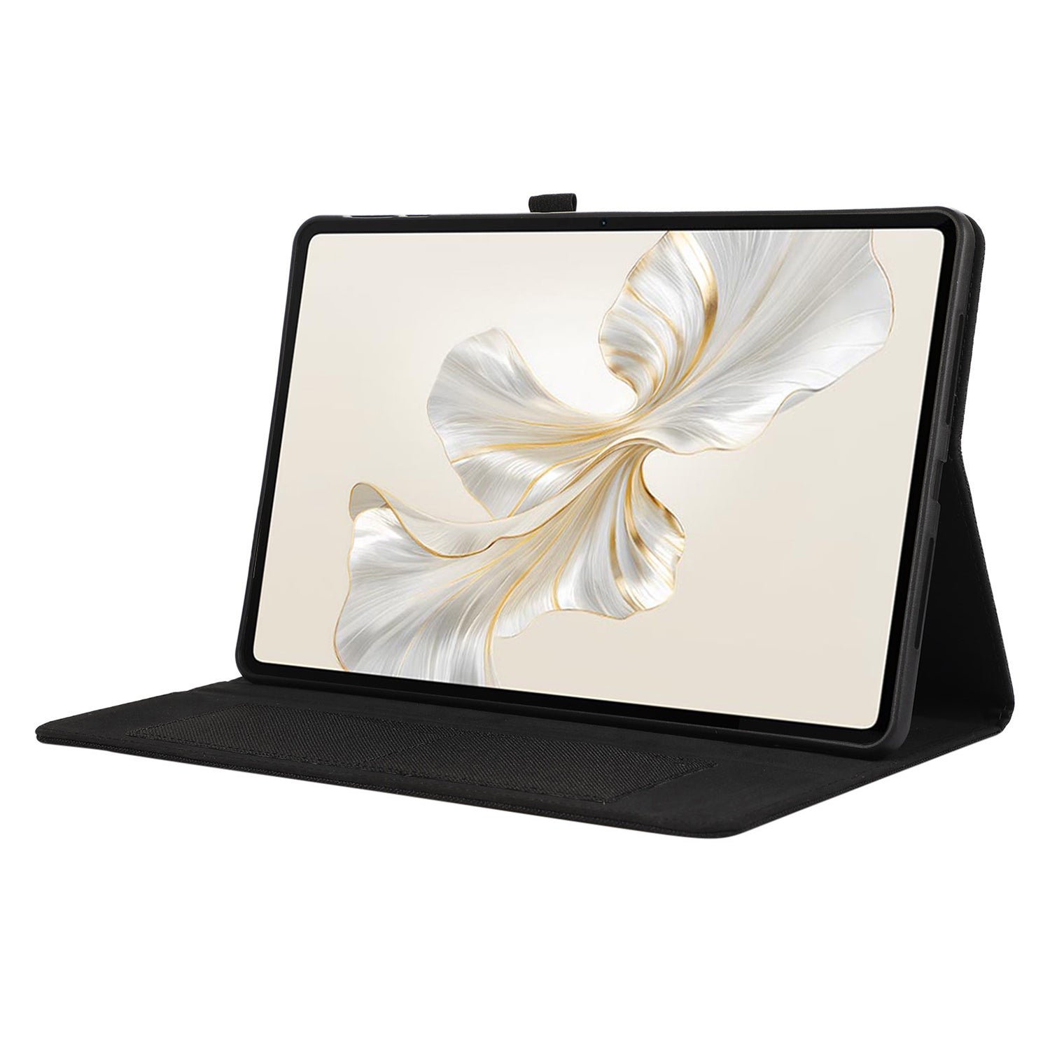 For Honor Pad 9 Leather Case Cloth Texture Tablet Cover Stand with Card Holder