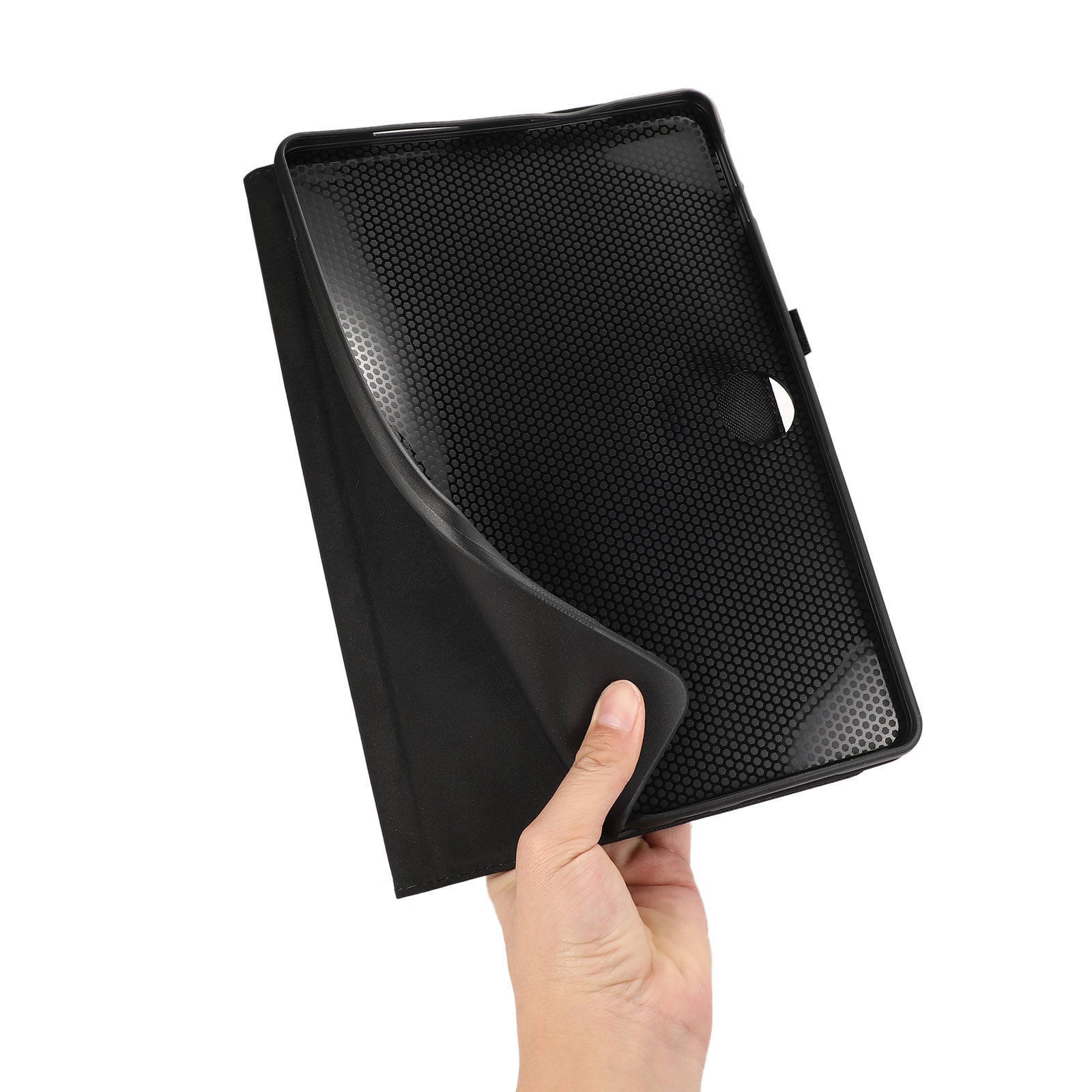 For Honor Pad 9 Leather Case Cloth Texture Tablet Cover Stand with Card Holder