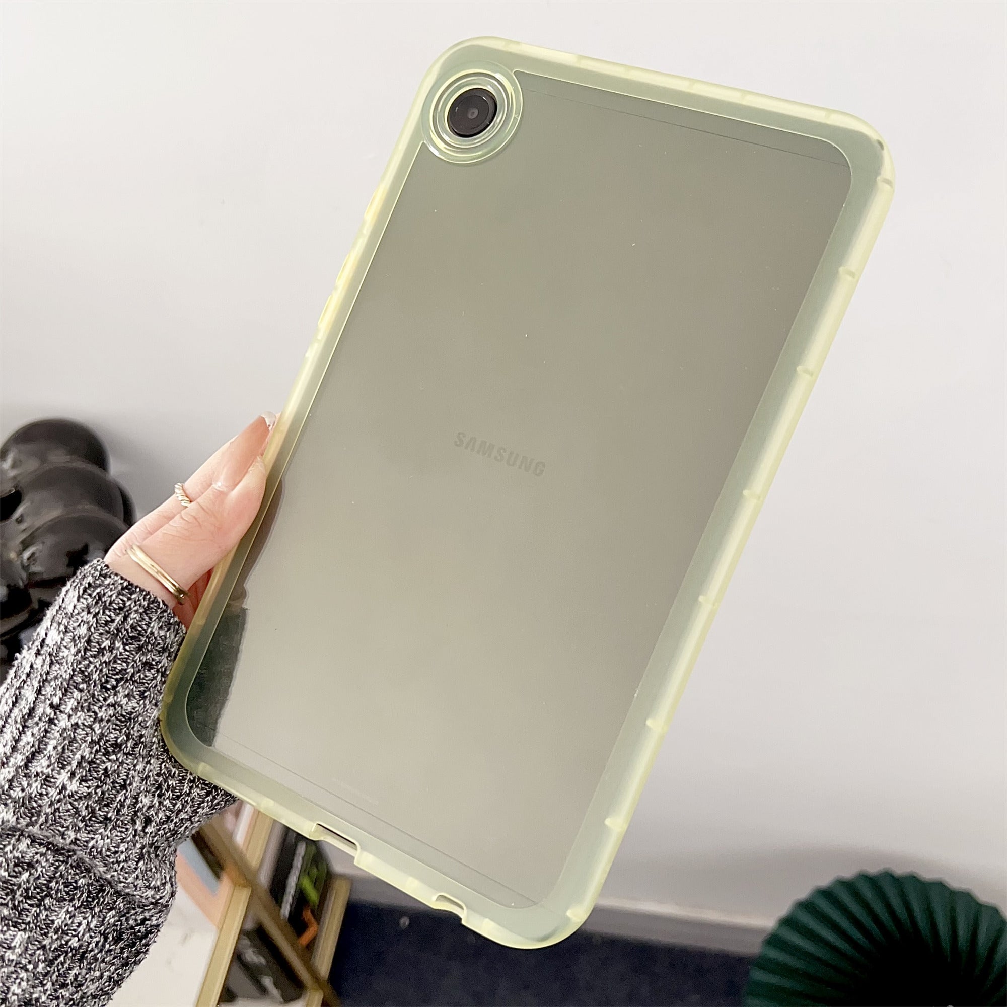 For Samsung Galaxy Tab A9 Clear Case Acrylic+TPU Anti-Scratch Slim-Fit Cover