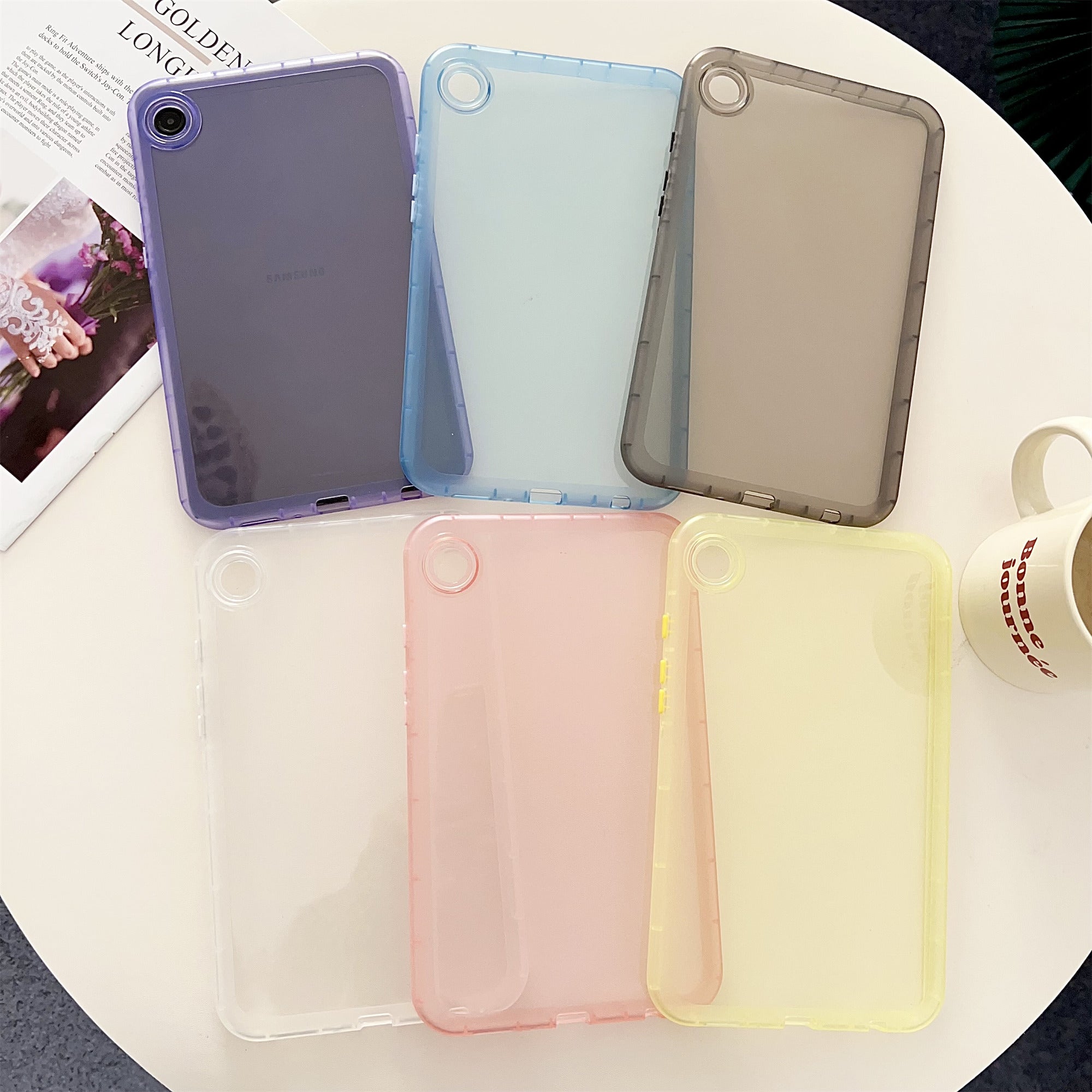 For Samsung Galaxy Tab A9 Clear Case Acrylic+TPU Anti-Scratch Slim-Fit Cover