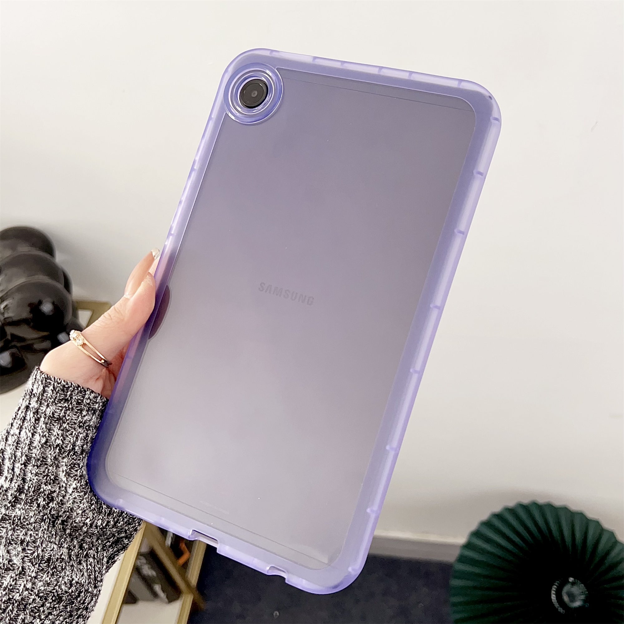 For Samsung Galaxy Tab A9 Clear Case Acrylic+TPU Anti-Scratch Slim-Fit Cover