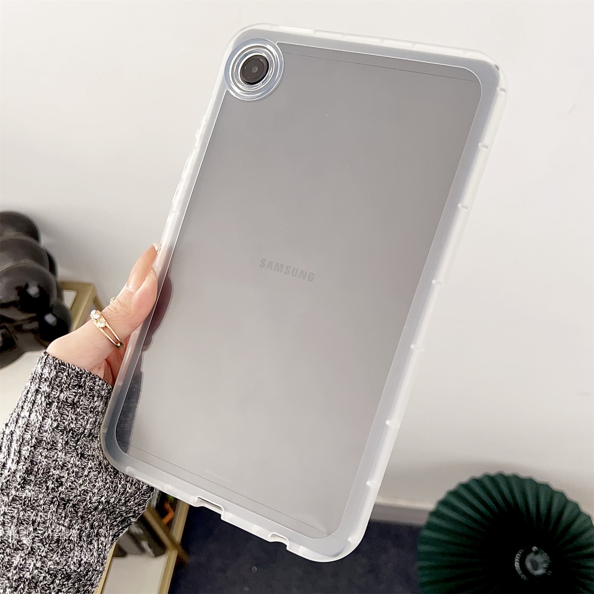 For Samsung Galaxy Tab A9 Clear Case Acrylic+TPU Anti-Scratch Slim-Fit Cover