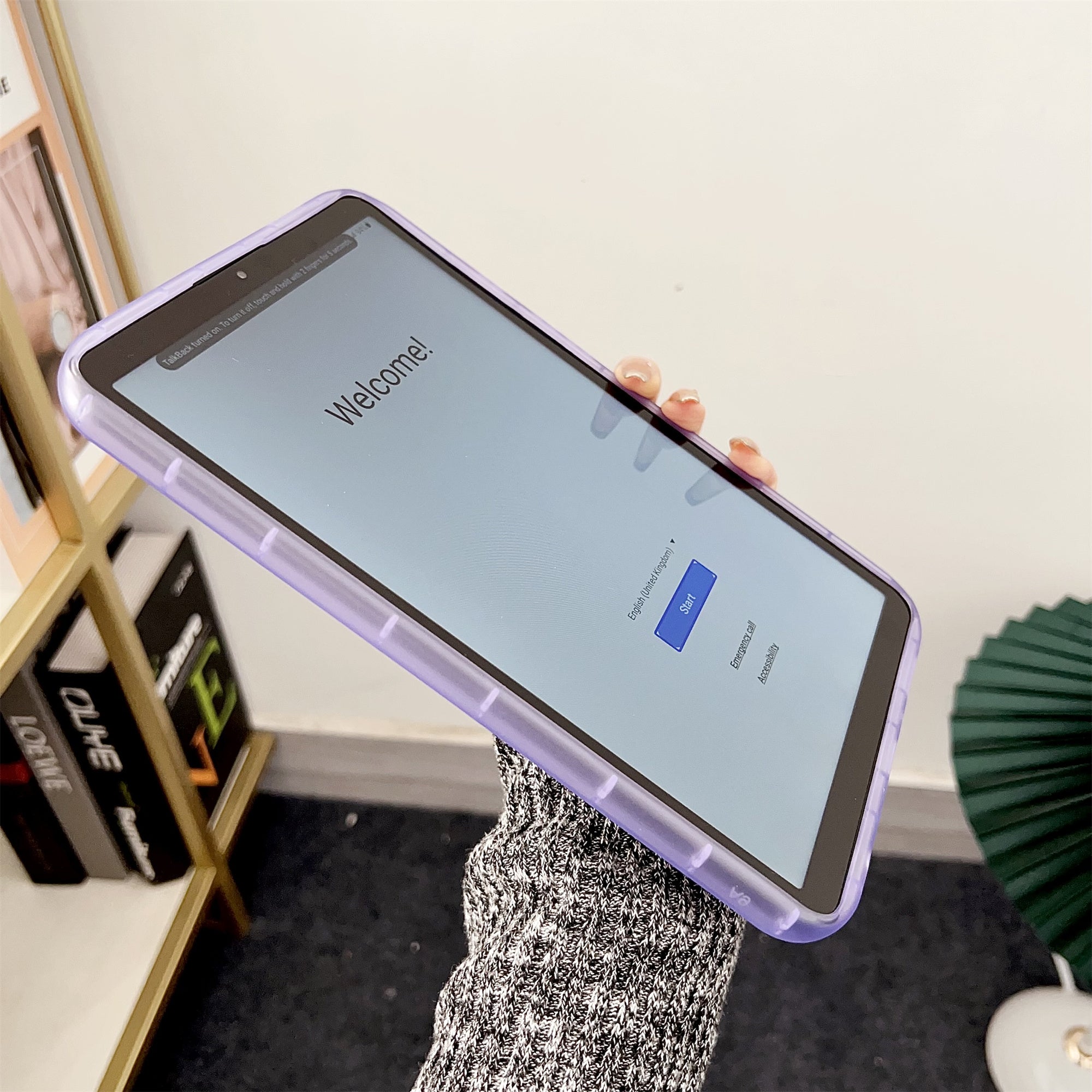 For Samsung Galaxy Tab A9+ Case Transparent Acrylic+TPU Tablet Cover