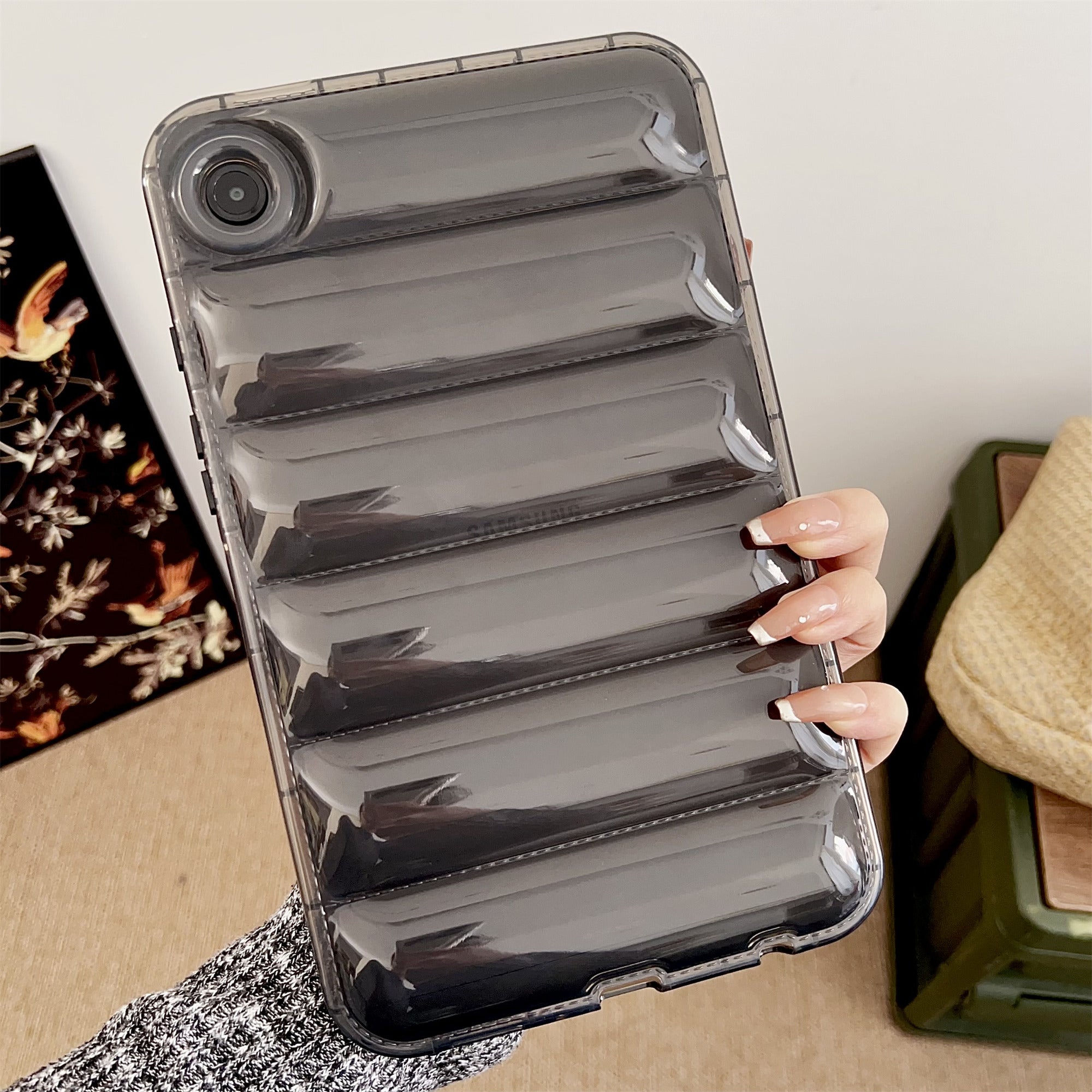 For Samsung Galaxy Tab A9+ Case Soft TPU Down Jacket Grain Tablet Cover