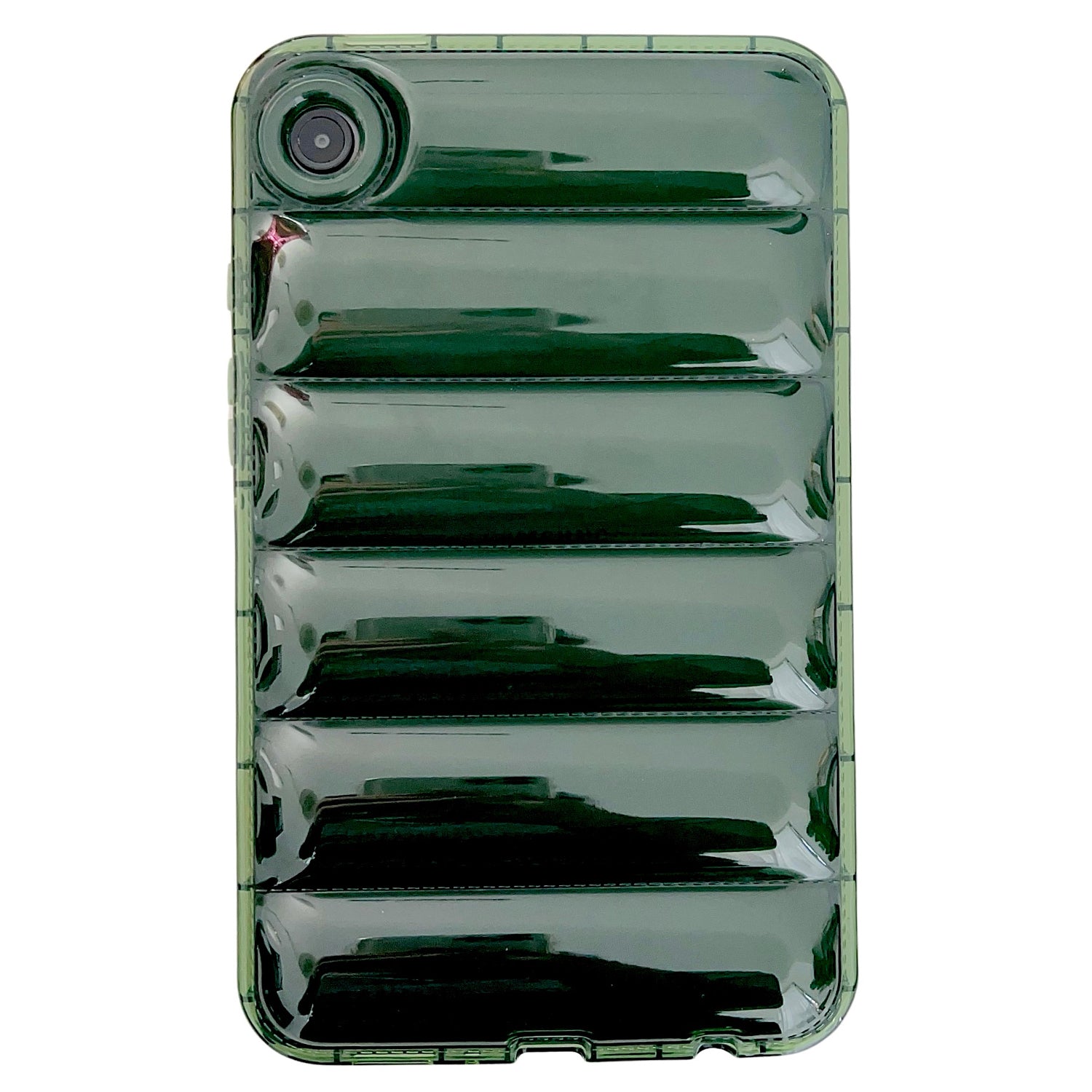 For Samsung Galaxy Tab A9 TPU Case Transparent Down Jacket Design Shock Absorption