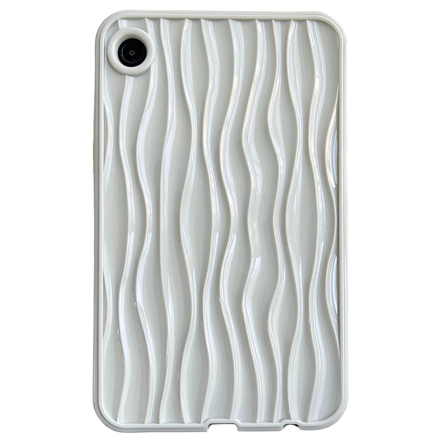 For Samsung Galaxy Tab A9+ Solid Color TPU Case Water Ripple Pattern Wave Shape