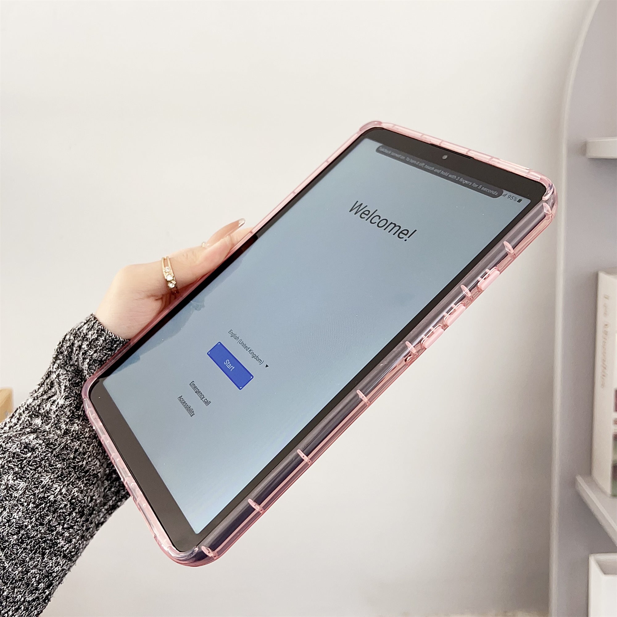 For Samsung Galaxy Tab A9 TPU Case Wave Water Ripple Tablet Cover Non-Slip
