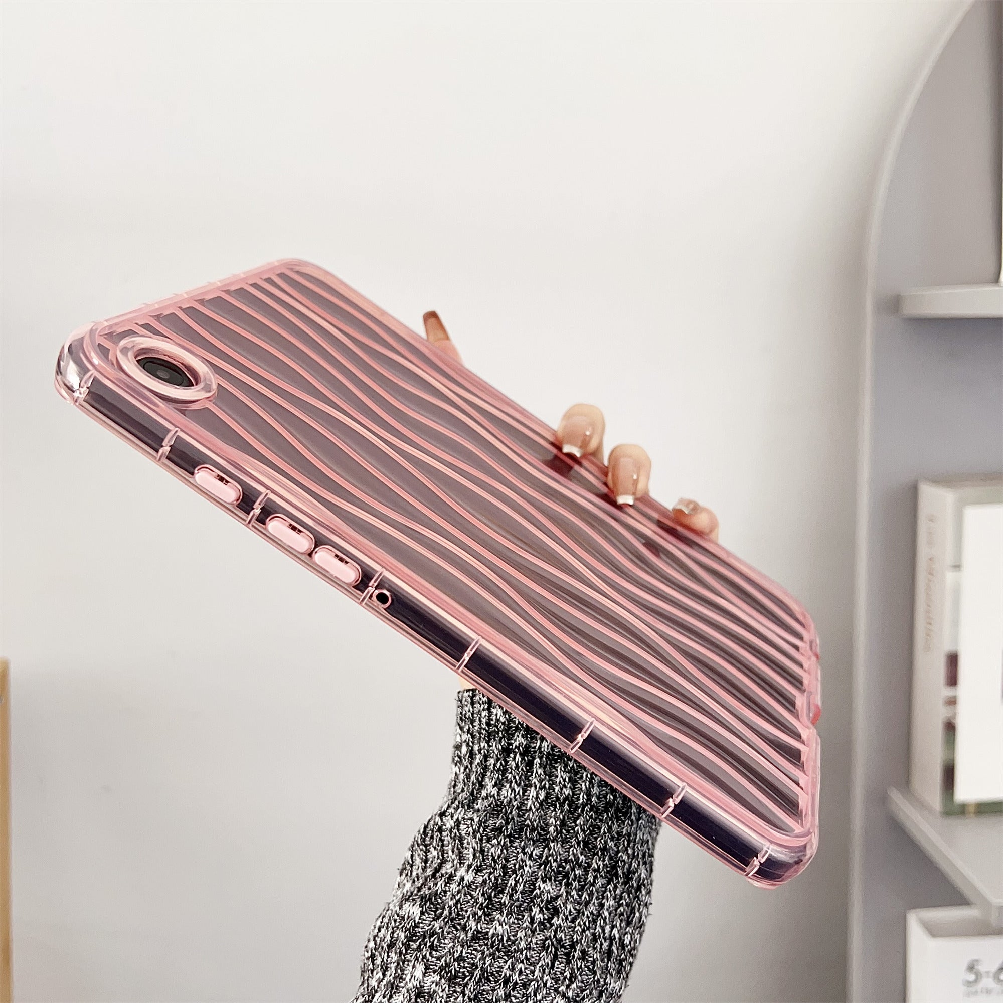 For Samsung Galaxy Tab A9 TPU Case Wave Water Ripple Tablet Cover Non-Slip