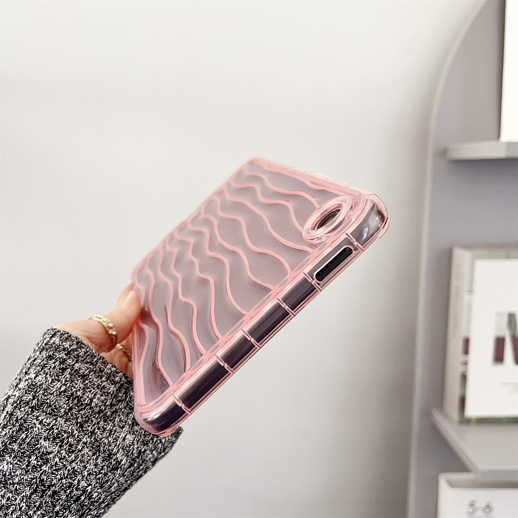 For Samsung Galaxy Tab A9 TPU Case Wave Water Ripple Tablet Cover Non-Slip