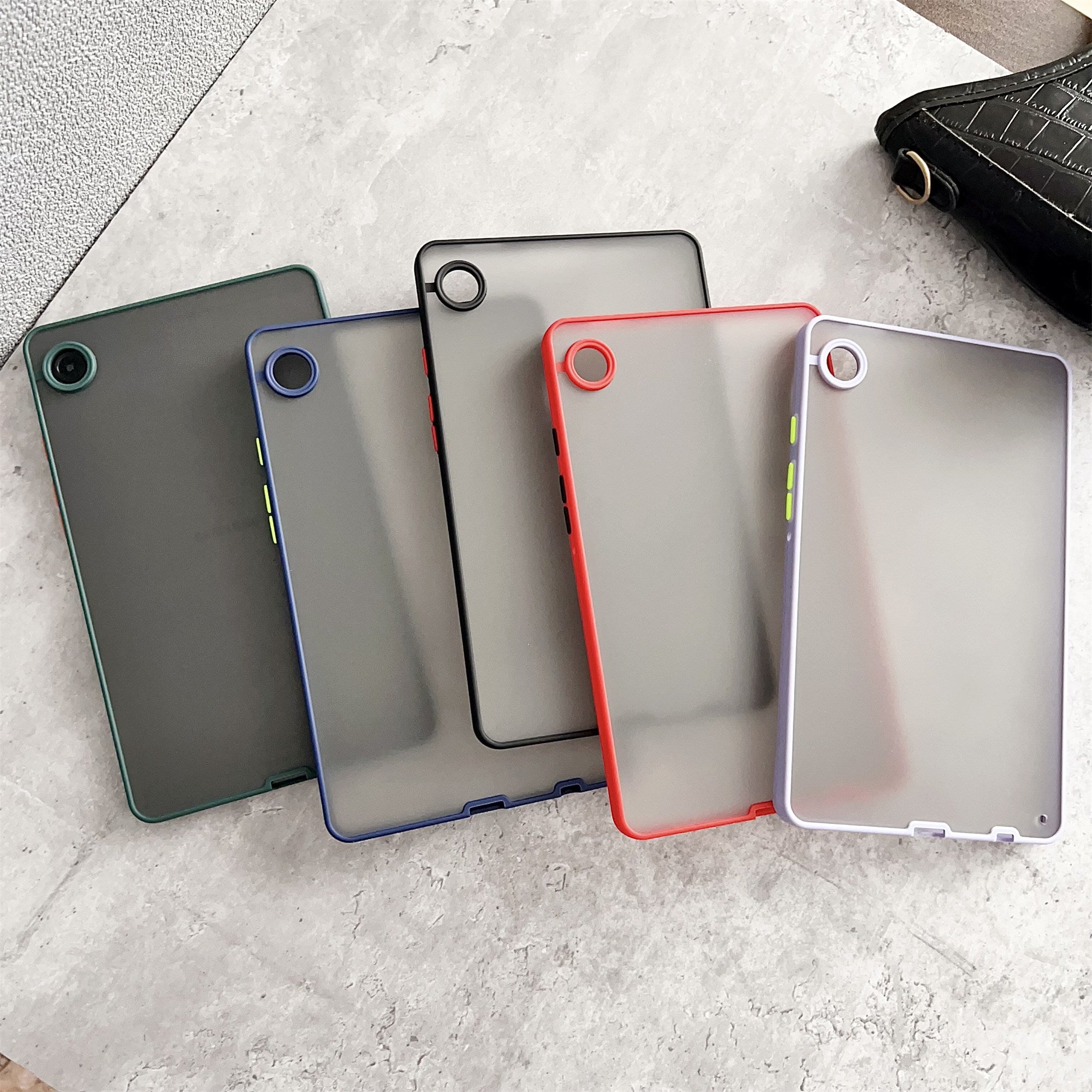 For Samsung Galaxy Tab A9 Case PC + TPU Anti-Scratch Tablet Cover Skin Touch Feeling