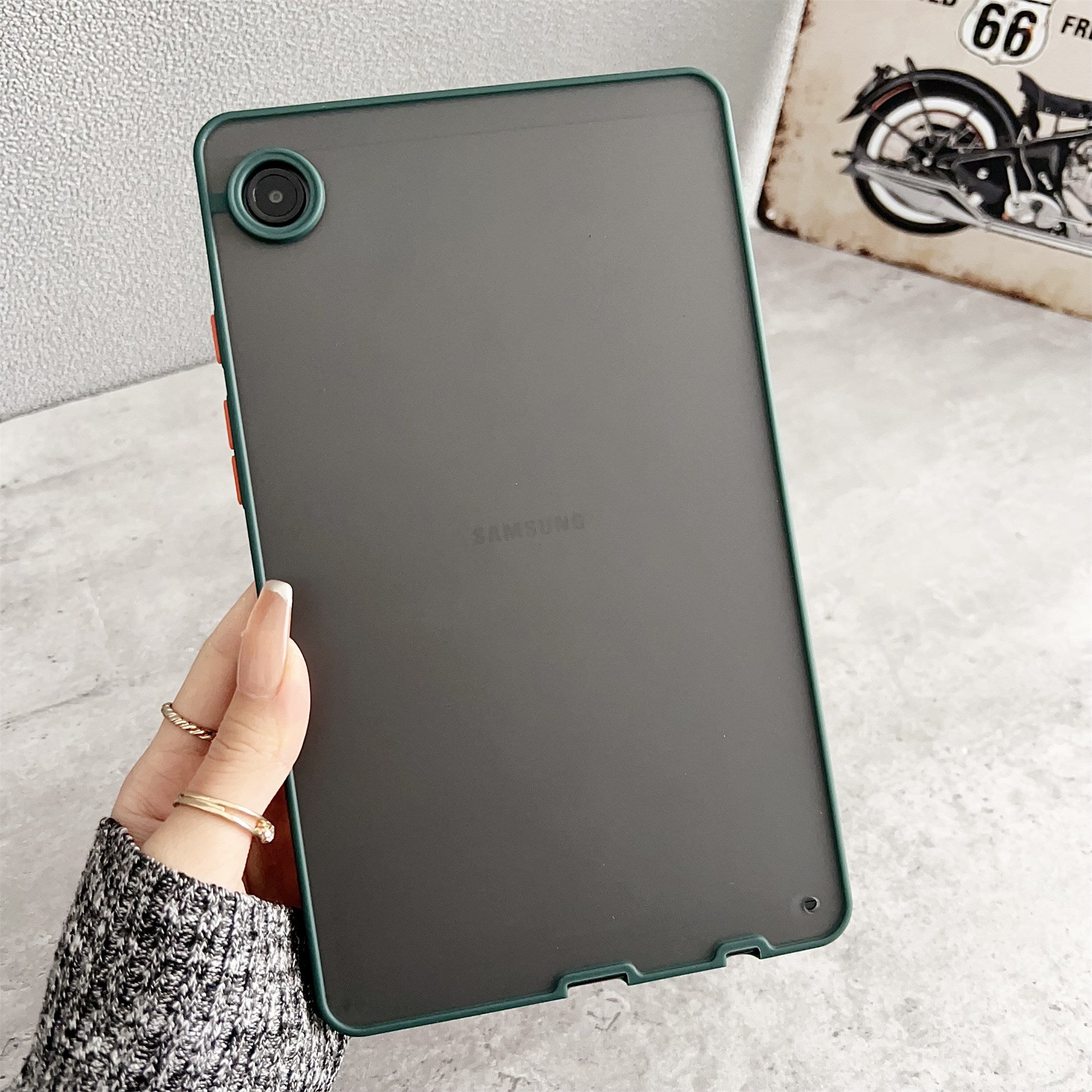 For Samsung Galaxy Tab A9 Case PC + TPU Anti-Scratch Tablet Cover Skin Touch Feeling