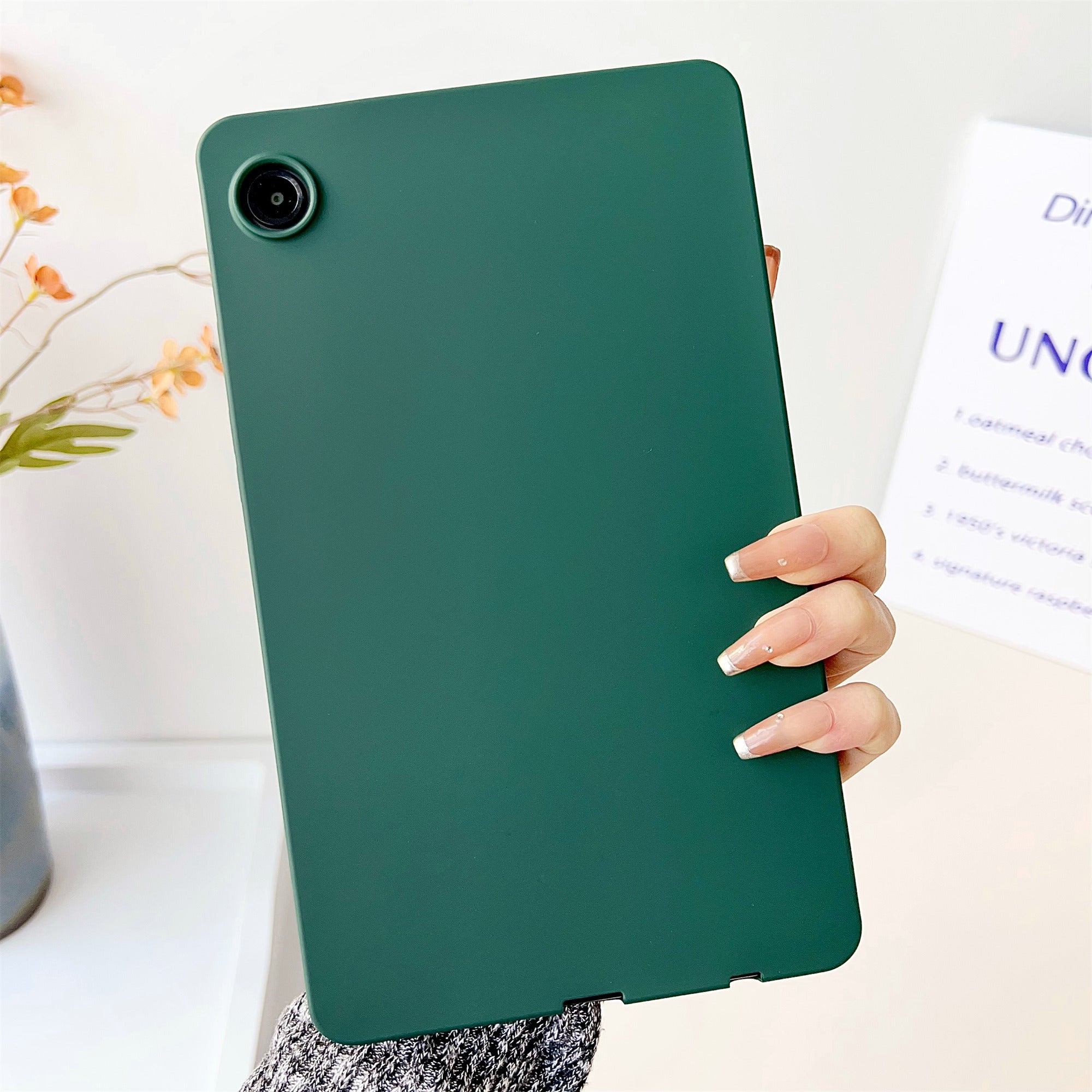 For Samsung Galaxy Tab A9 Case Rubberized TPU Tablet Cover Skin-friendly