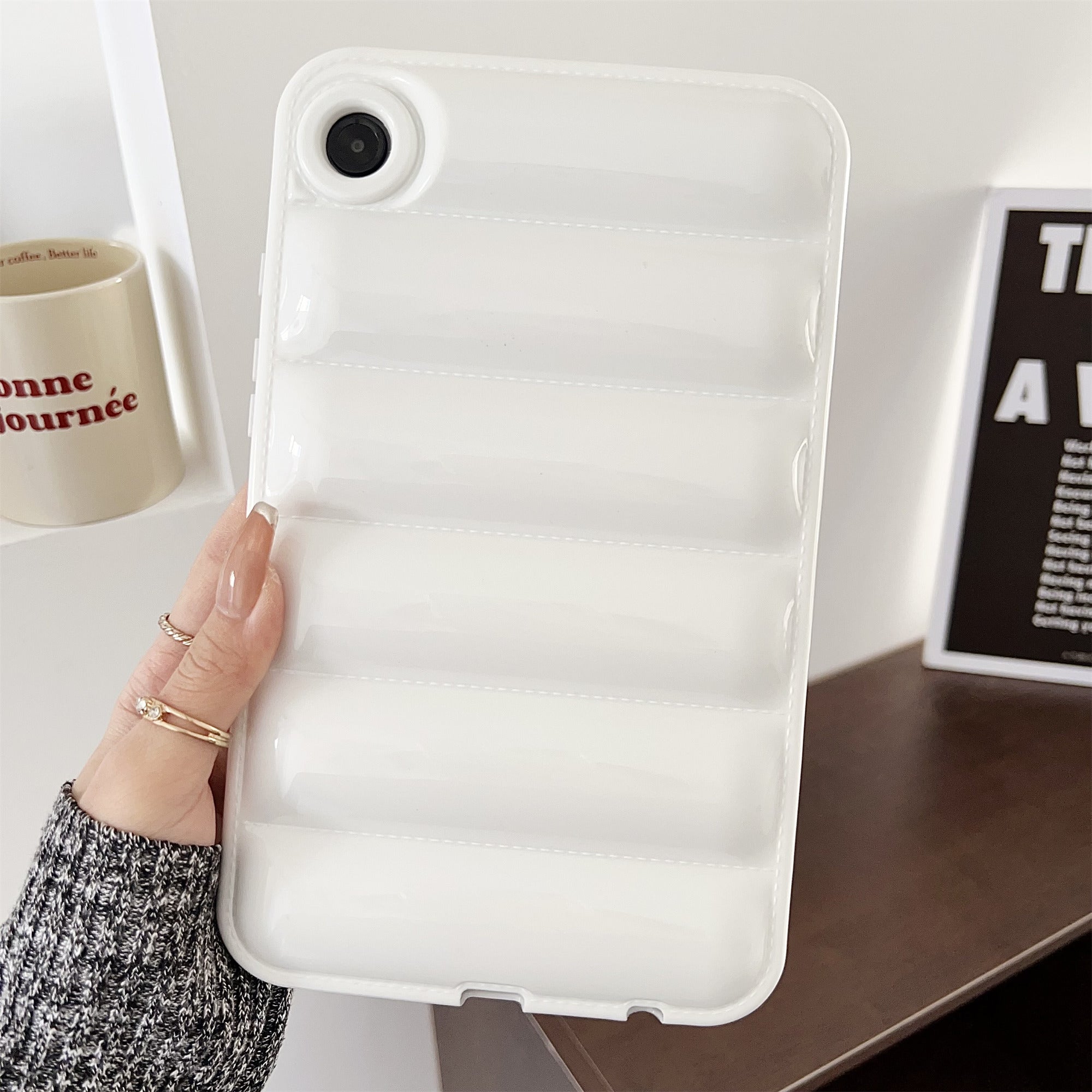 For Samsung Galaxy Tab A9+ Protective Case TPU Airbag Down Jacket Tablet Cover