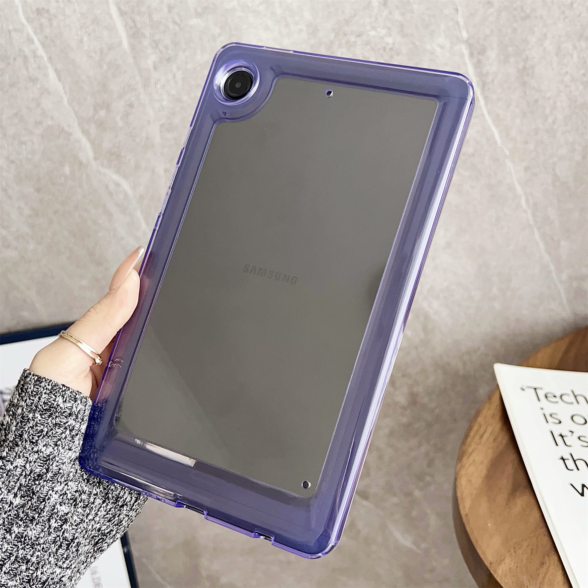 For Samsung Galaxy Tab A9 Clear Case TPU + Acrylic Anti-Scratch Tablet Cover