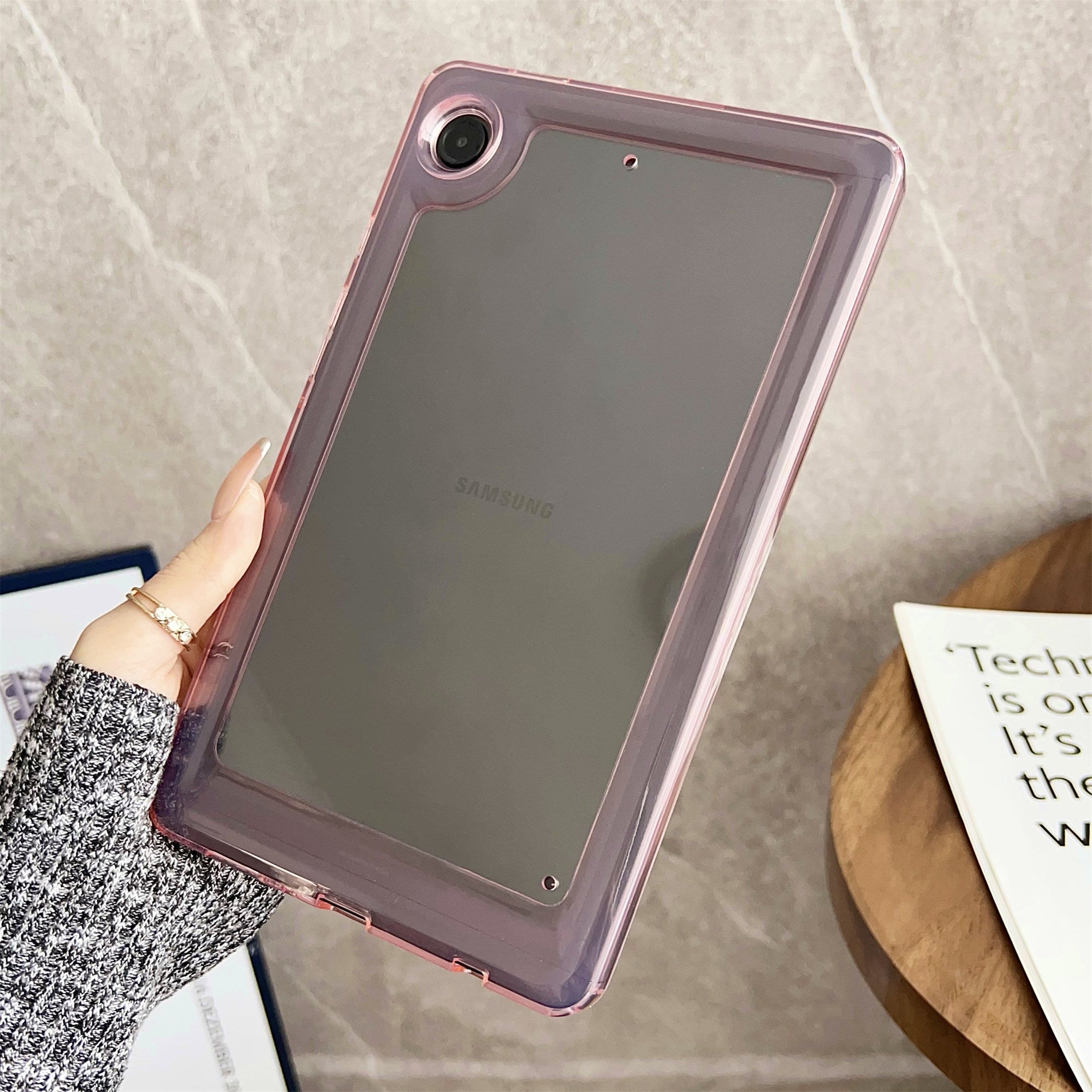 For Samsung Galaxy Tab A9 Clear Case TPU + Acrylic Anti-Scratch Tablet Cover