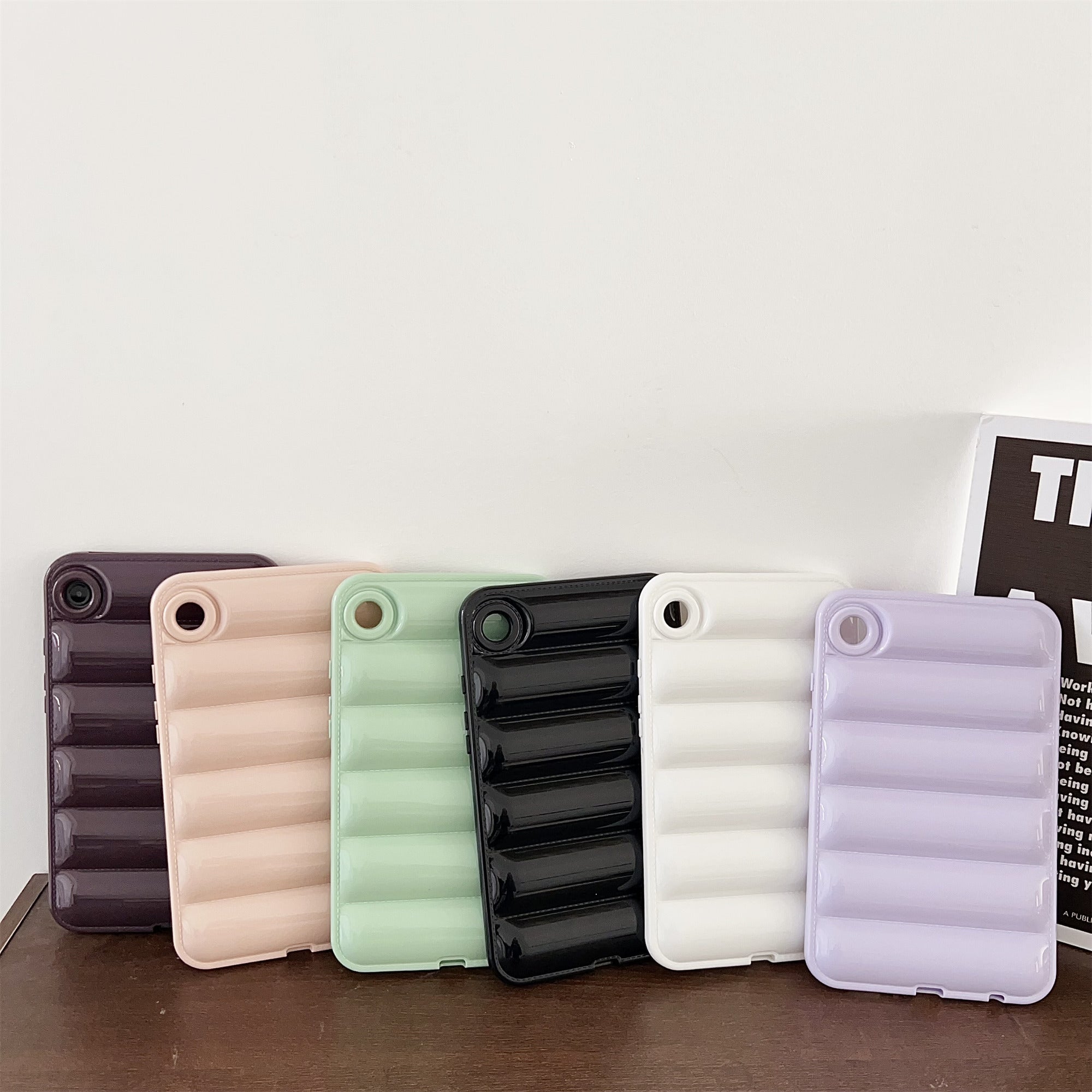 For Samsung Galaxy Tab A9 Candy Color Case Down Jacket Soft Touch Tablet Cover
