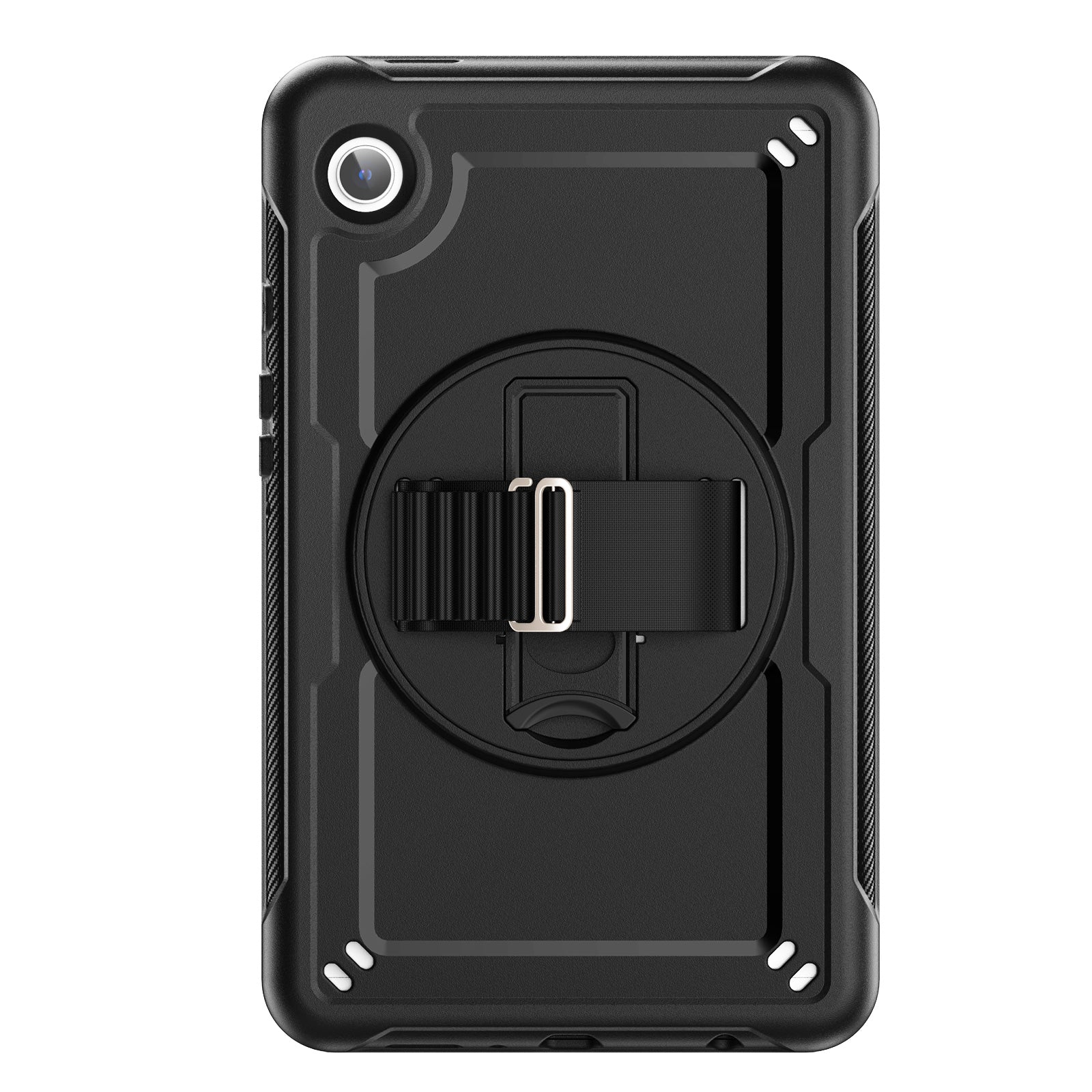 For Samsung Galaxy Tab A9 (SM-X110 / SM-X115) Protective Case Kickstand Hand Strap Tablet Cover