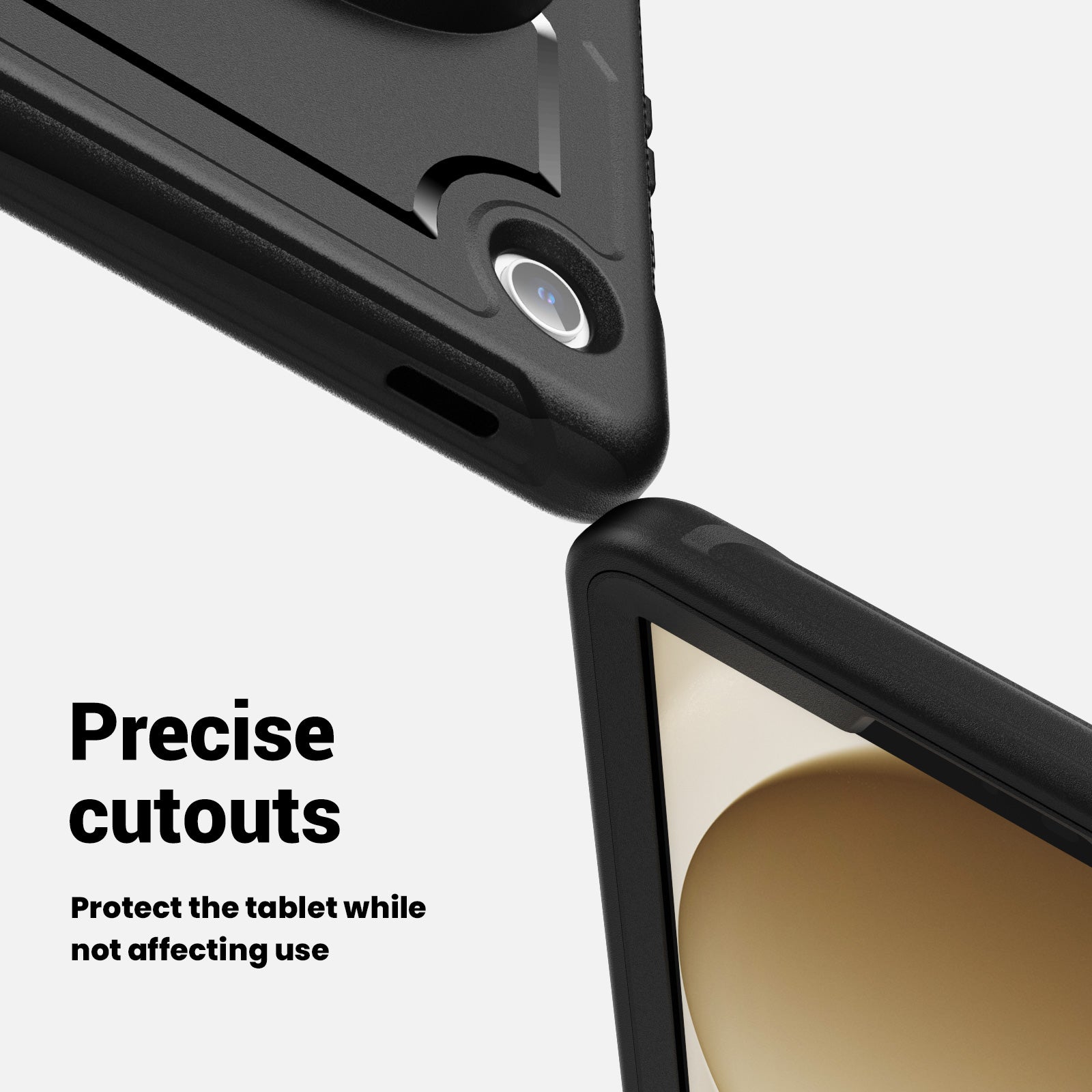 For Samsung Galaxy Tab A9 (SM-X110 / SM-X115) Protective Case Kickstand Hand Strap Tablet Cover