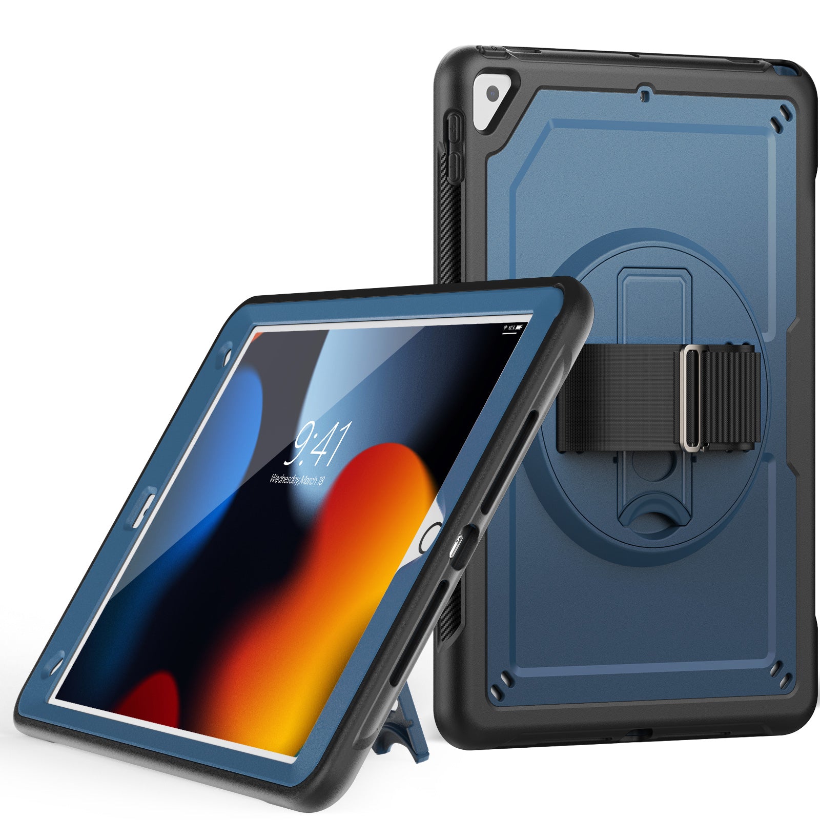 For iPad 10.2 (2019) / (2020)(2021) / iPad Pro 10.5-inch (2017) / iPad Air 10.5 inch (2019) Case Hand Strap Tablet Cover