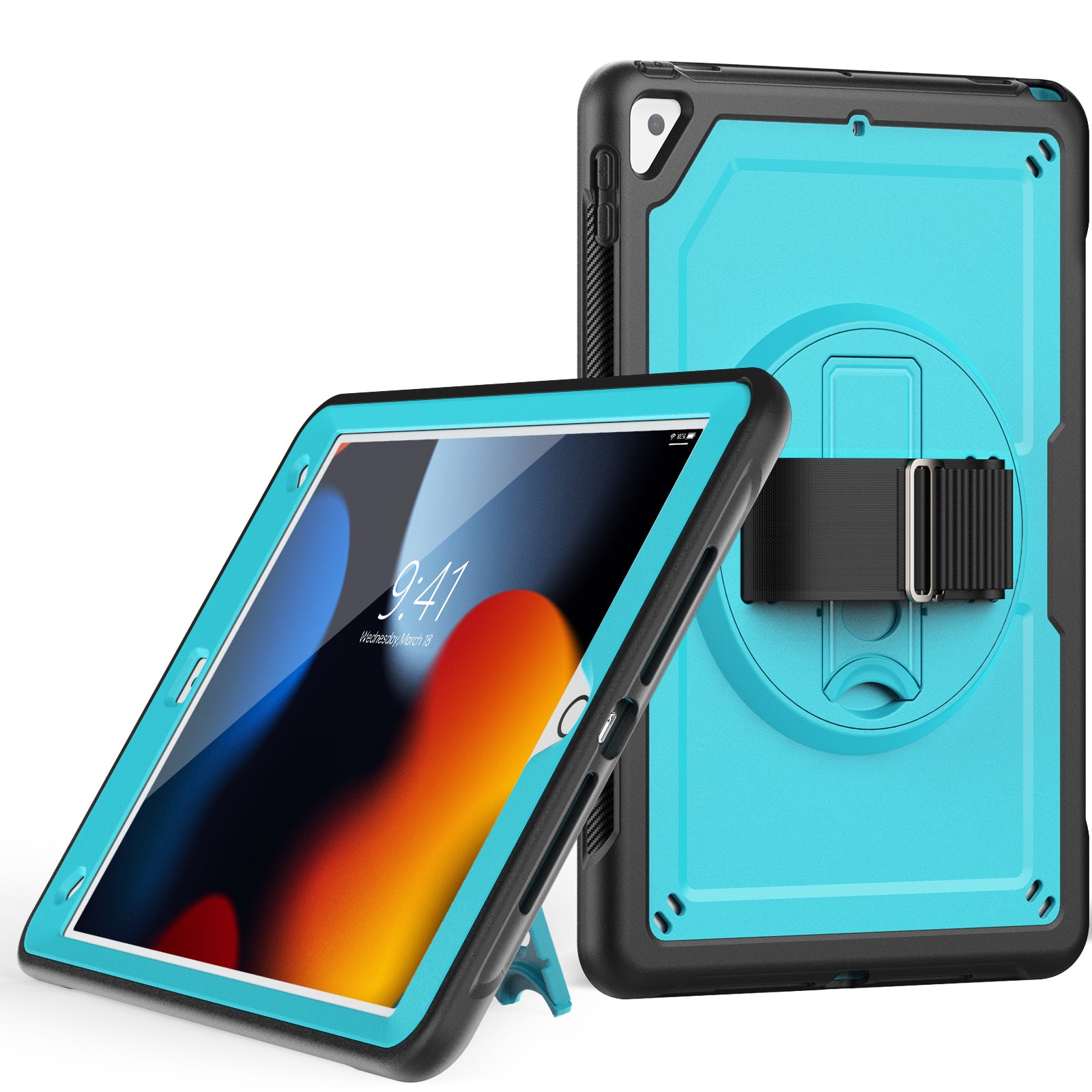 For iPad 10.2 (2019) / (2020)(2021) / iPad Pro 10.5-inch (2017) / iPad Air 10.5 inch (2019) Case Hand Strap Tablet Cover