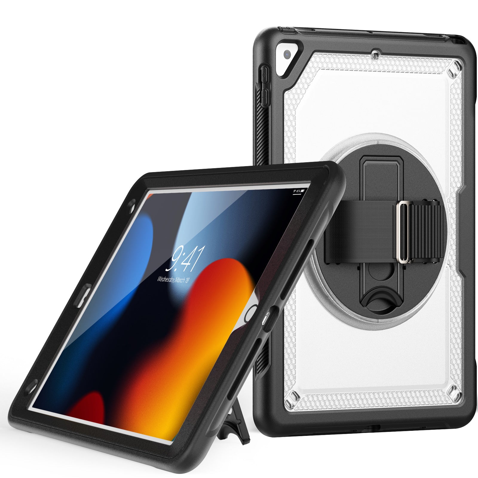 For iPad 10.2 (2019) / (2020)(2021) / iPad Pro 10.5-inch (2017) / iPad Air 10.5 inch (2019) Case Hand Strap Tablet Cover