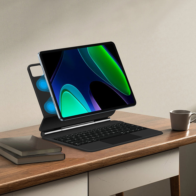 For Xiaomi Pad 6 Stand Tablet Case Protective Cover with Bluetooth Touchpad Keyboard