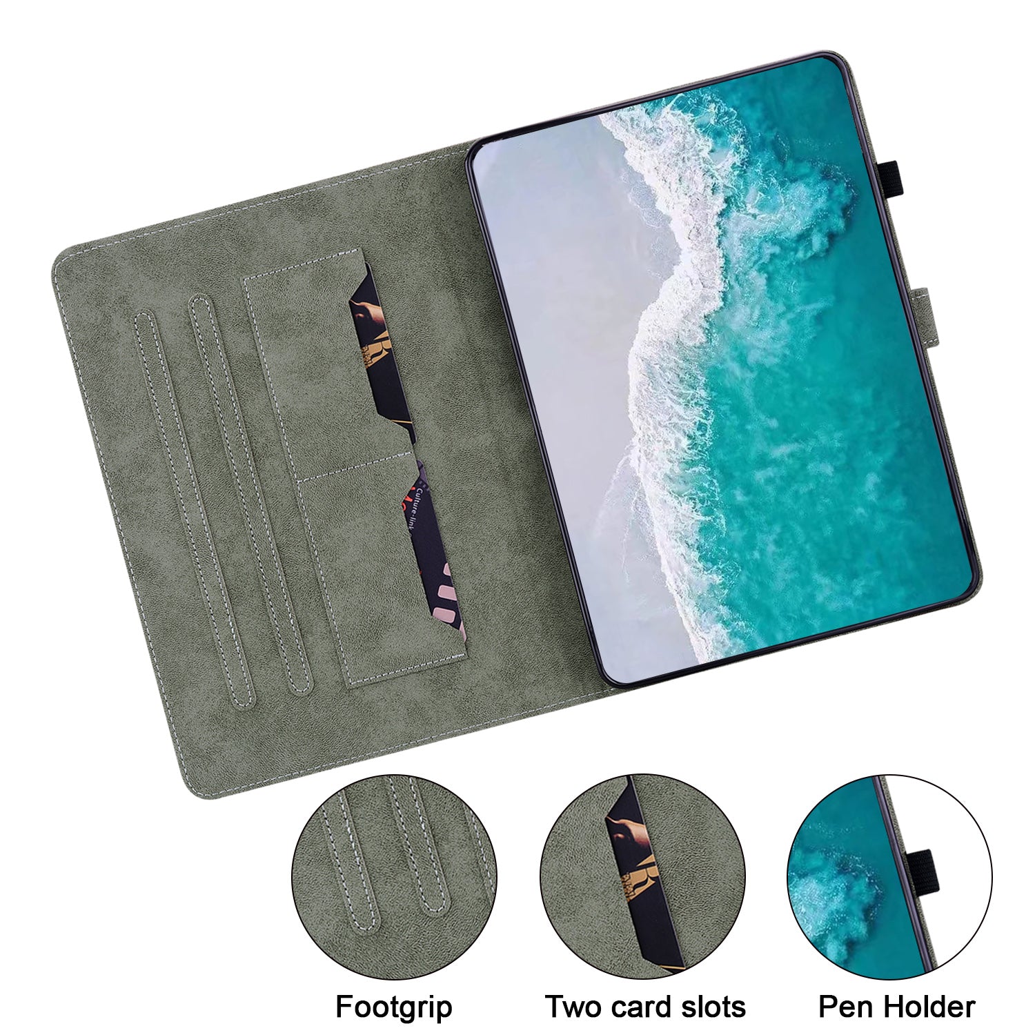 For Lenovo Tab M11 / Xiaoxin Pad 11 2024 Case Card Slots Leather Tablet Cover