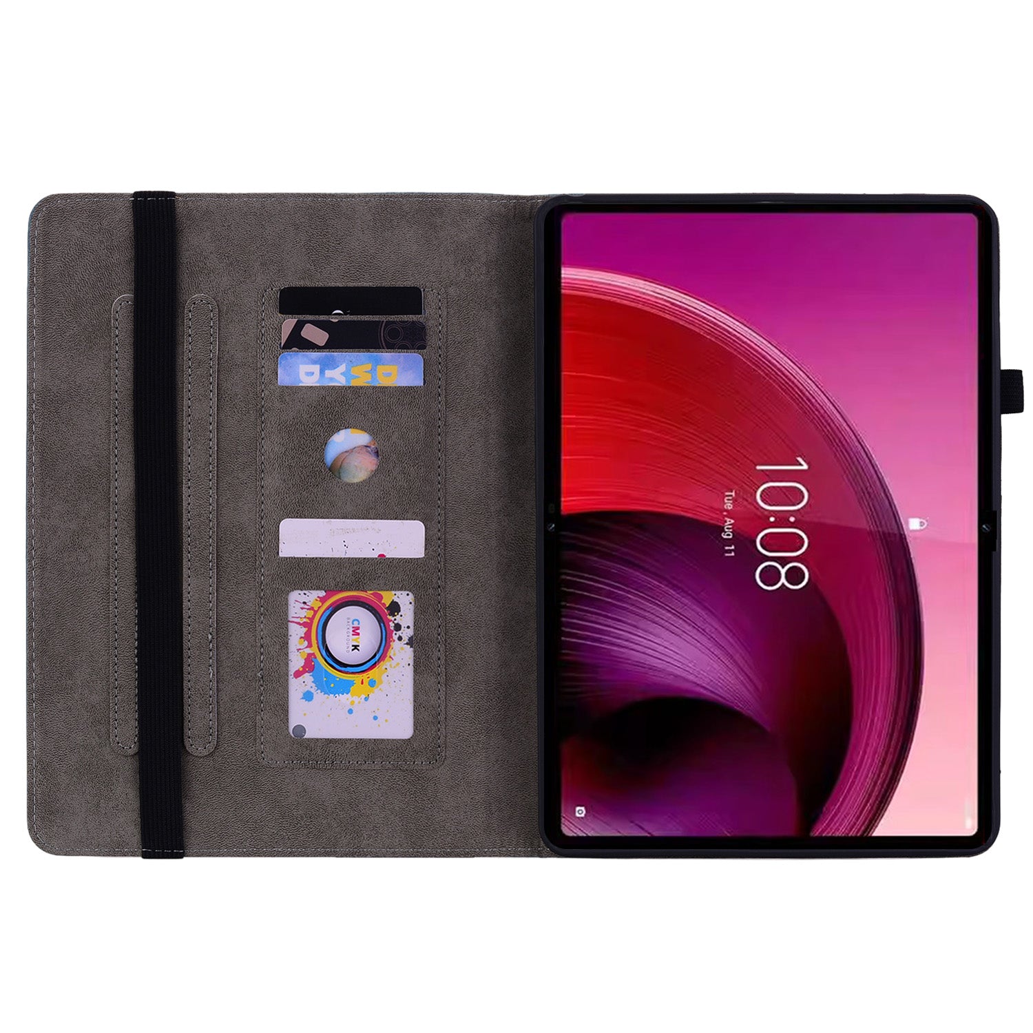 For Lenovo Tab M11 / Xiaoxin Pad 11 2024 Case Card Holder Stand PU Leather Tablet Cover