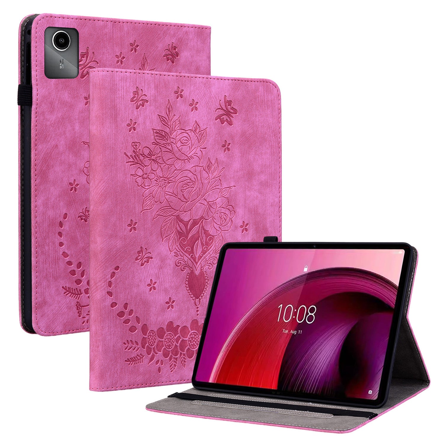 For Lenovo Tab M11 / Xiaoxin Pad 11 2024 Case Card Holder Stand PU Leather Tablet Cover