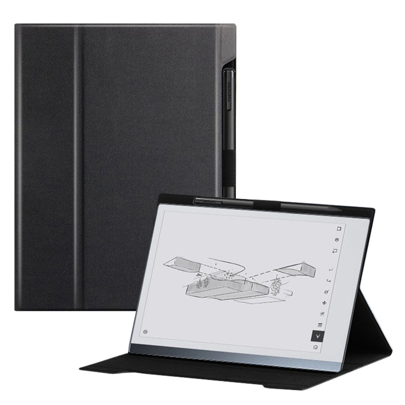 For Remarkable 2 E-Reader Case PU Leather+PC Anti-scratch Stand Cover