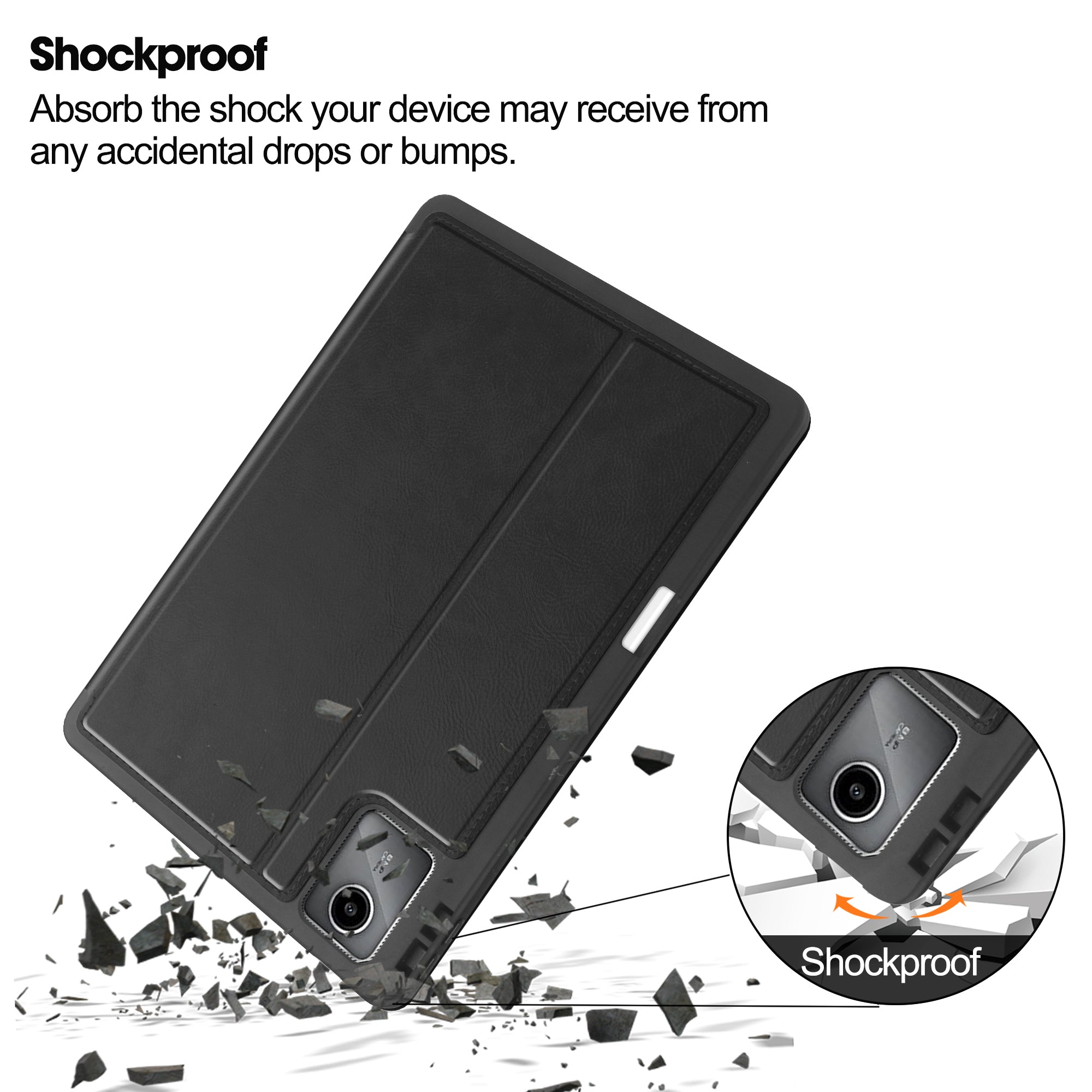 For Lenovo Tab M11 / Xiaoxin Pad 11 2024 Case Shockproof Leather Auto Wake / Sleep Tablet Stand Cover