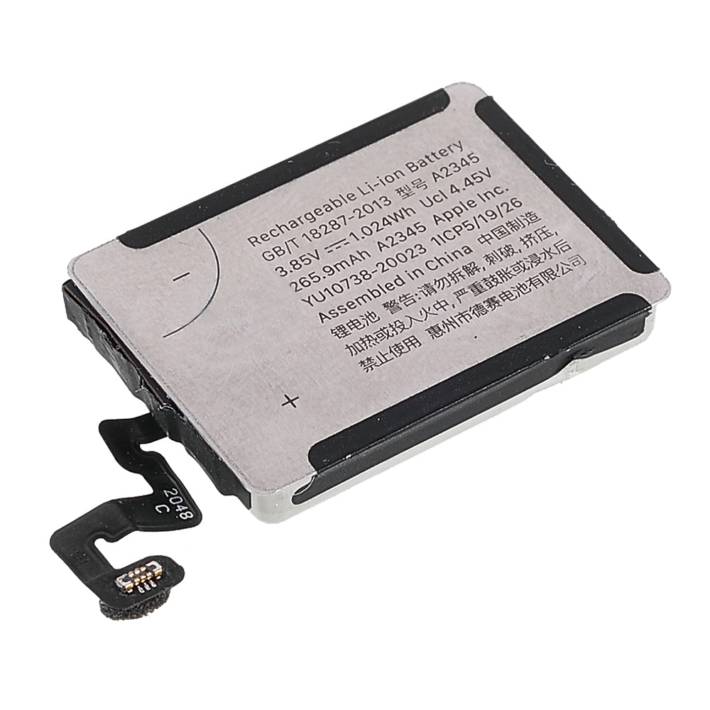For Apple Watch Series 6 40mm 3.85V 265mAh OEM Disassembly Li-ion Battery Part (Encode: A2345) (without Logo)